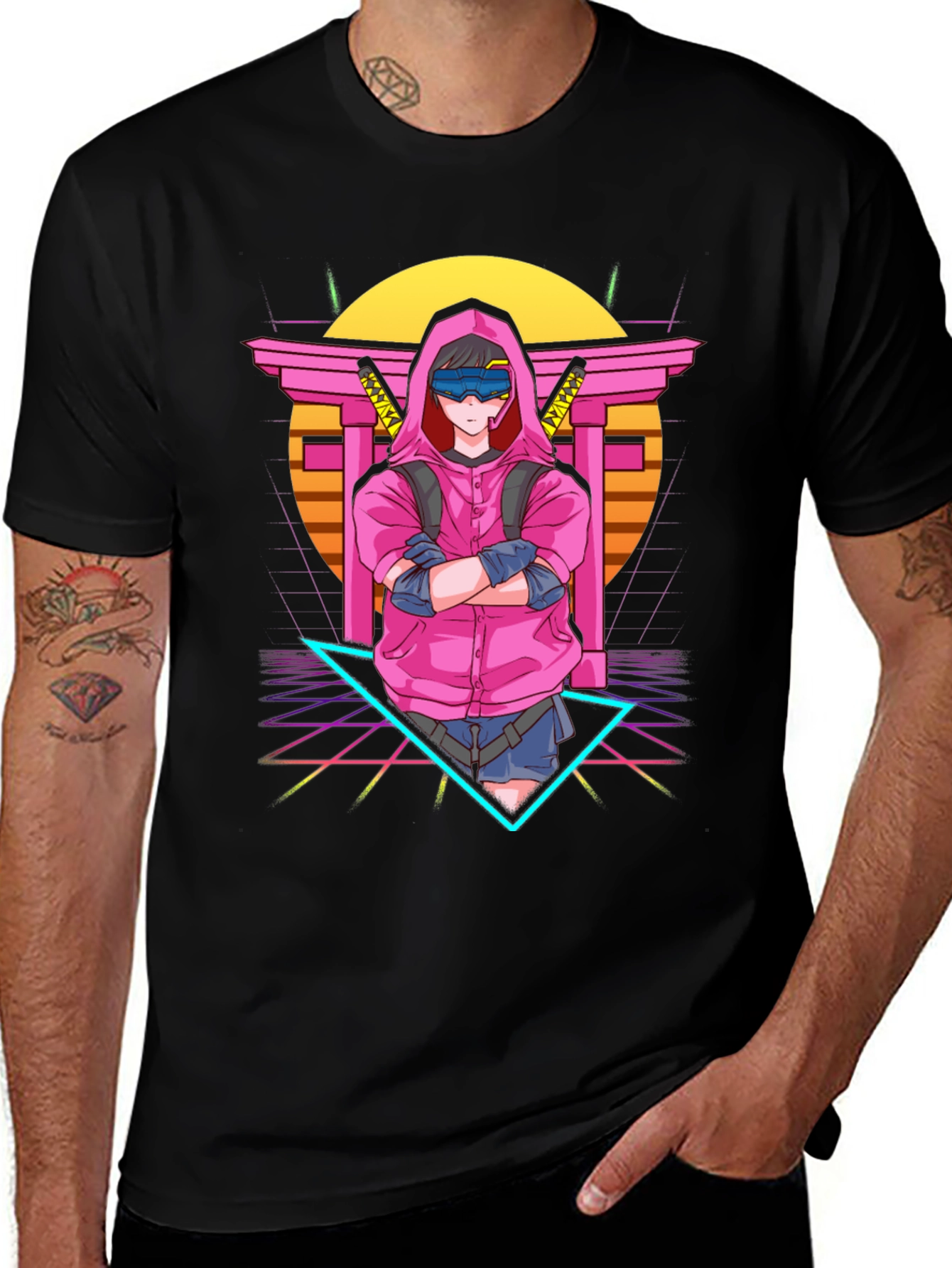 Anime Cyberpunk T-Shirt: Retro Style Graphic Tee