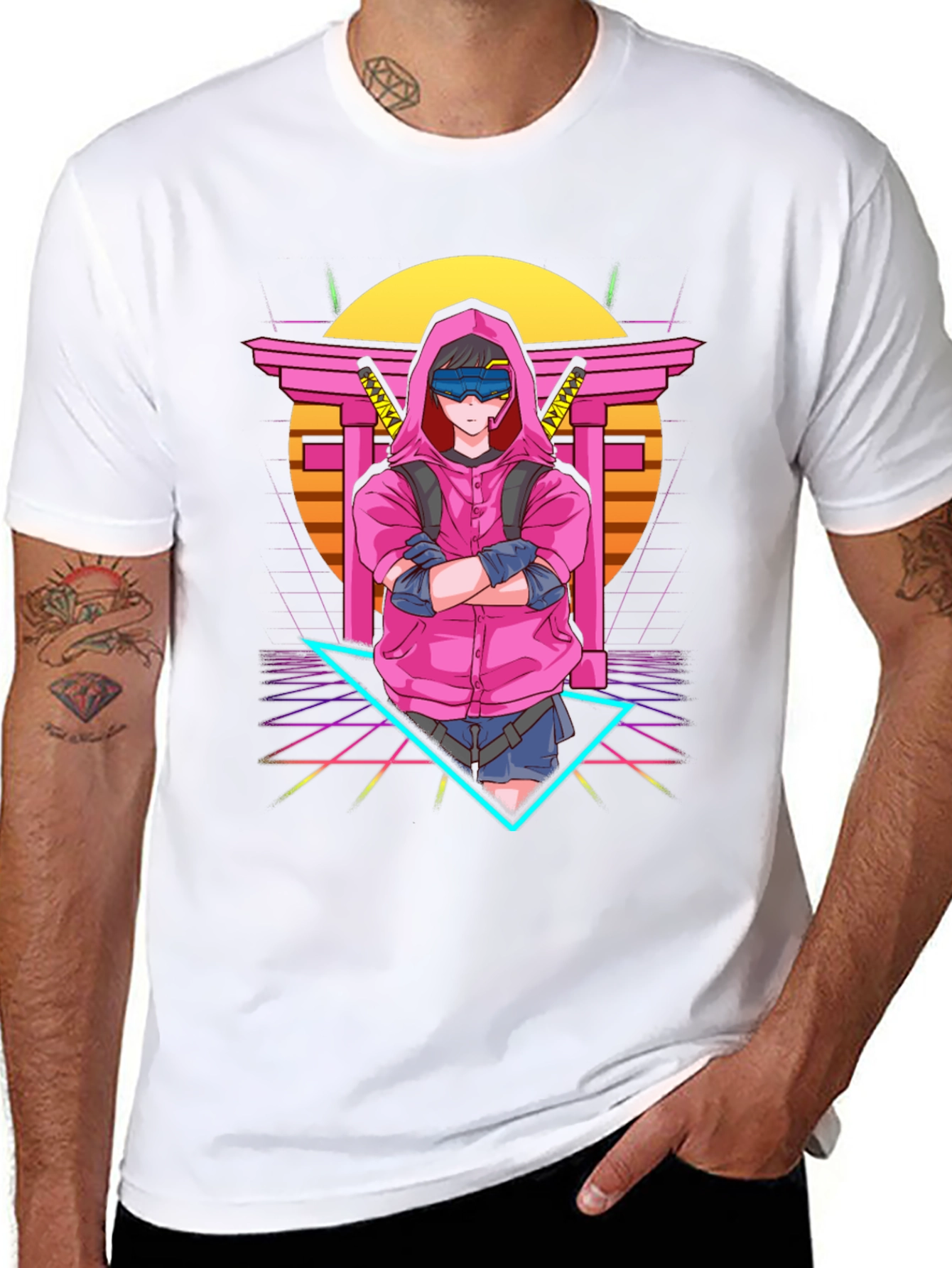Anime Cyberpunk T-Shirt: Retro Style Graphic Tee