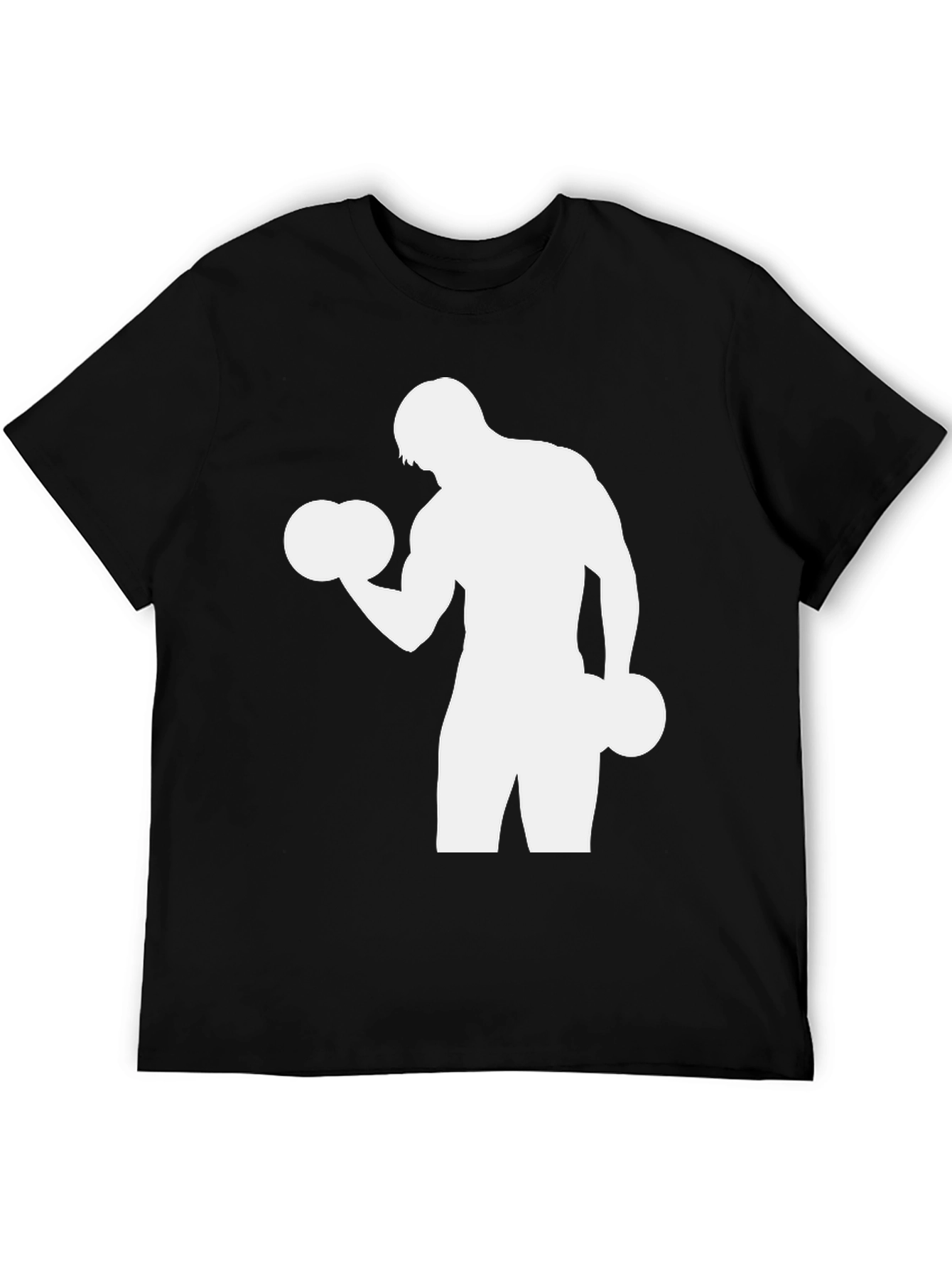Gym T-Shirt: Fitness Workout Silhouette