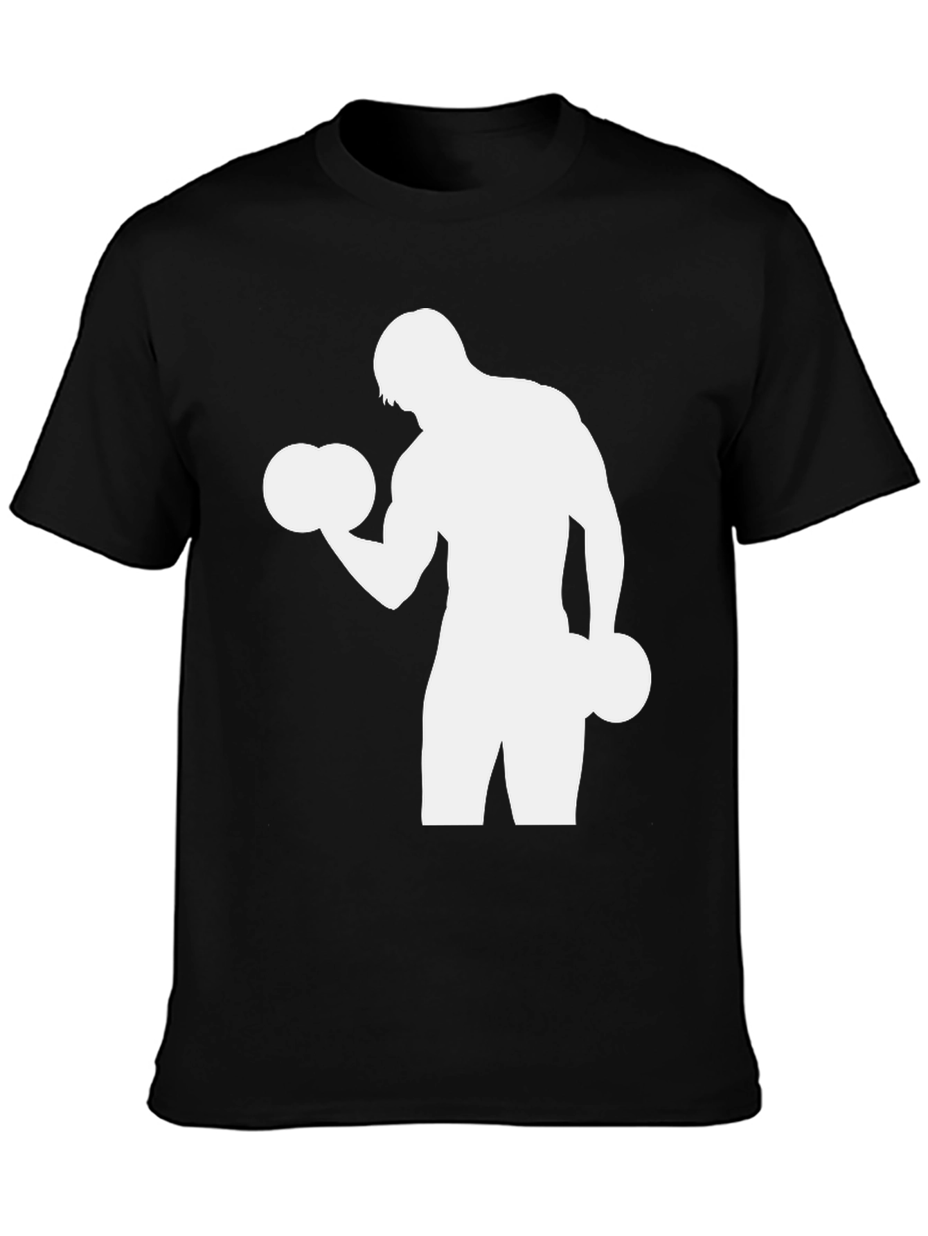 Gym T-Shirt: Fitness Workout Silhouette