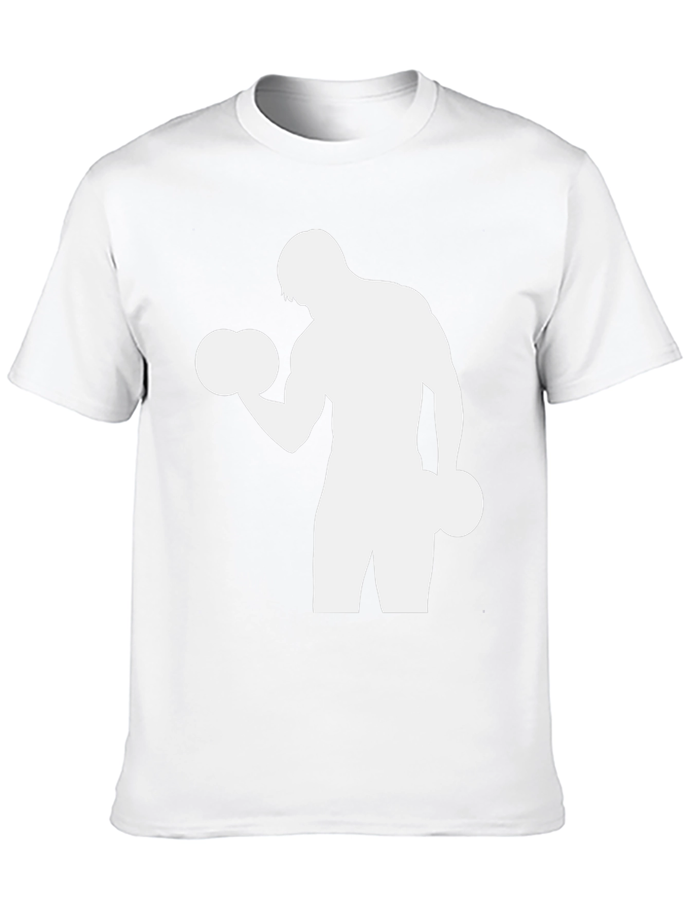 Gym T-Shirt: Fitness Workout Silhouette