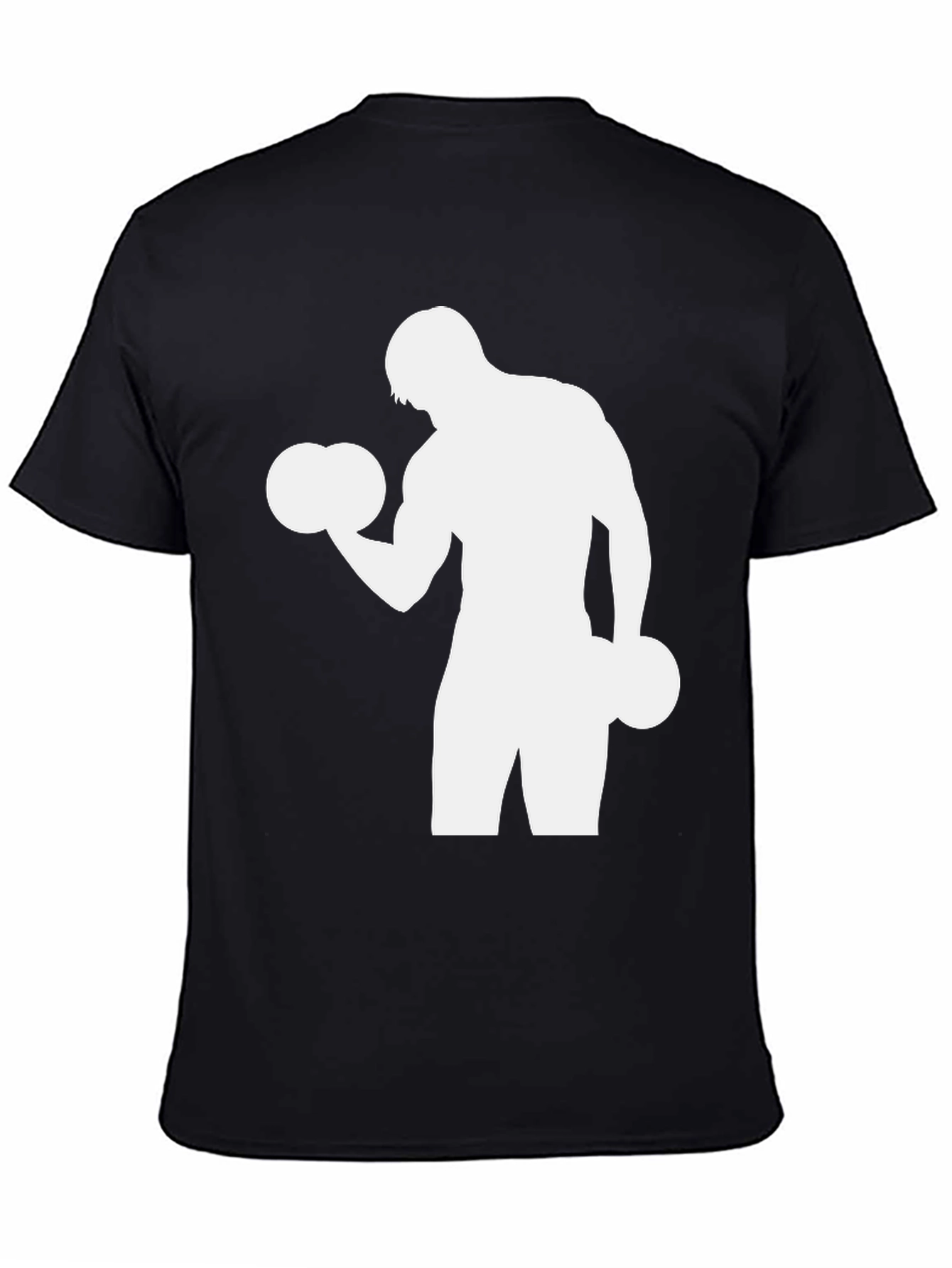 Gym T-Shirt: Fitness Workout Silhouette