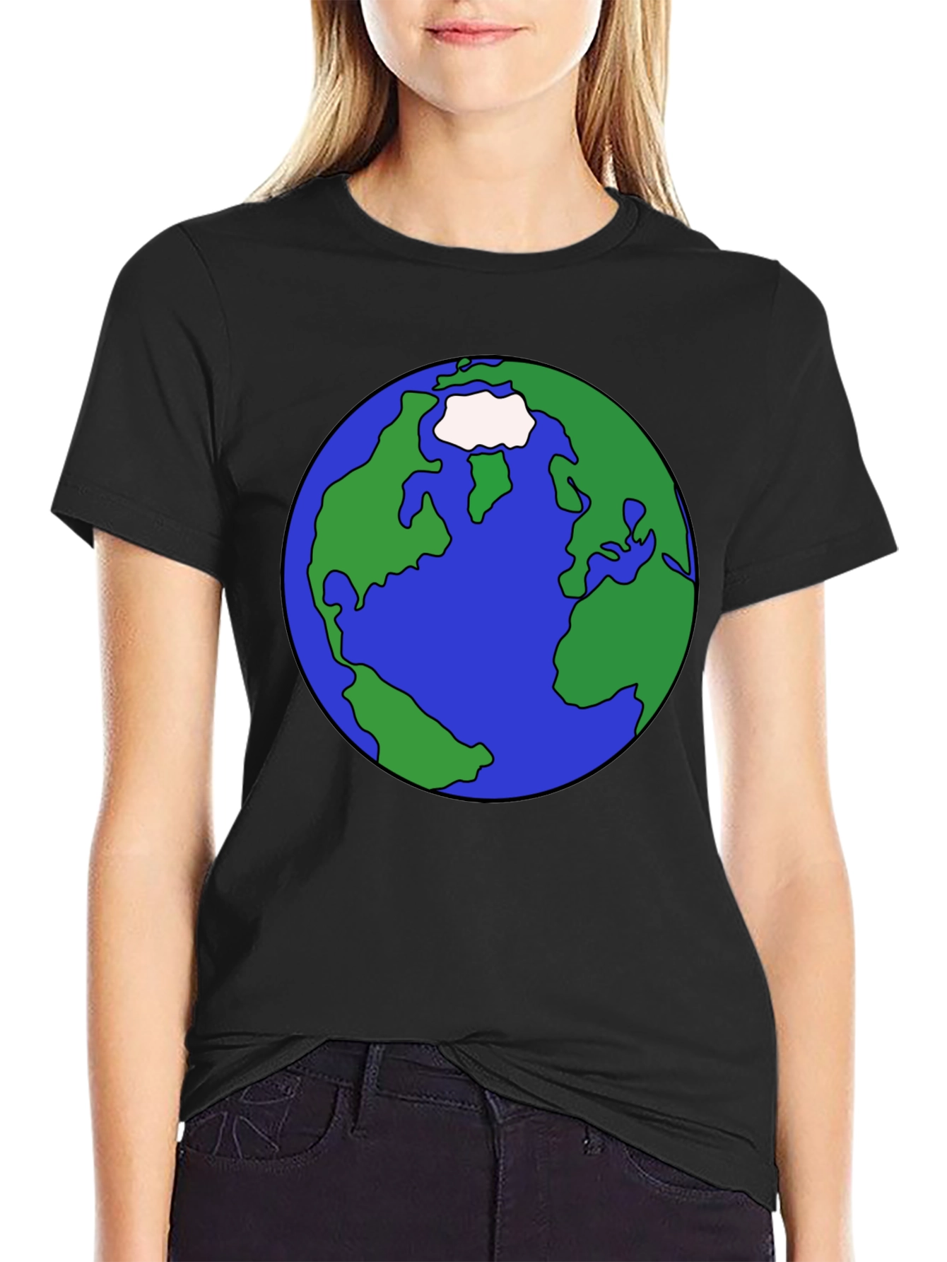 Earth Graphic Tee - Global Awareness Black T-Shirt