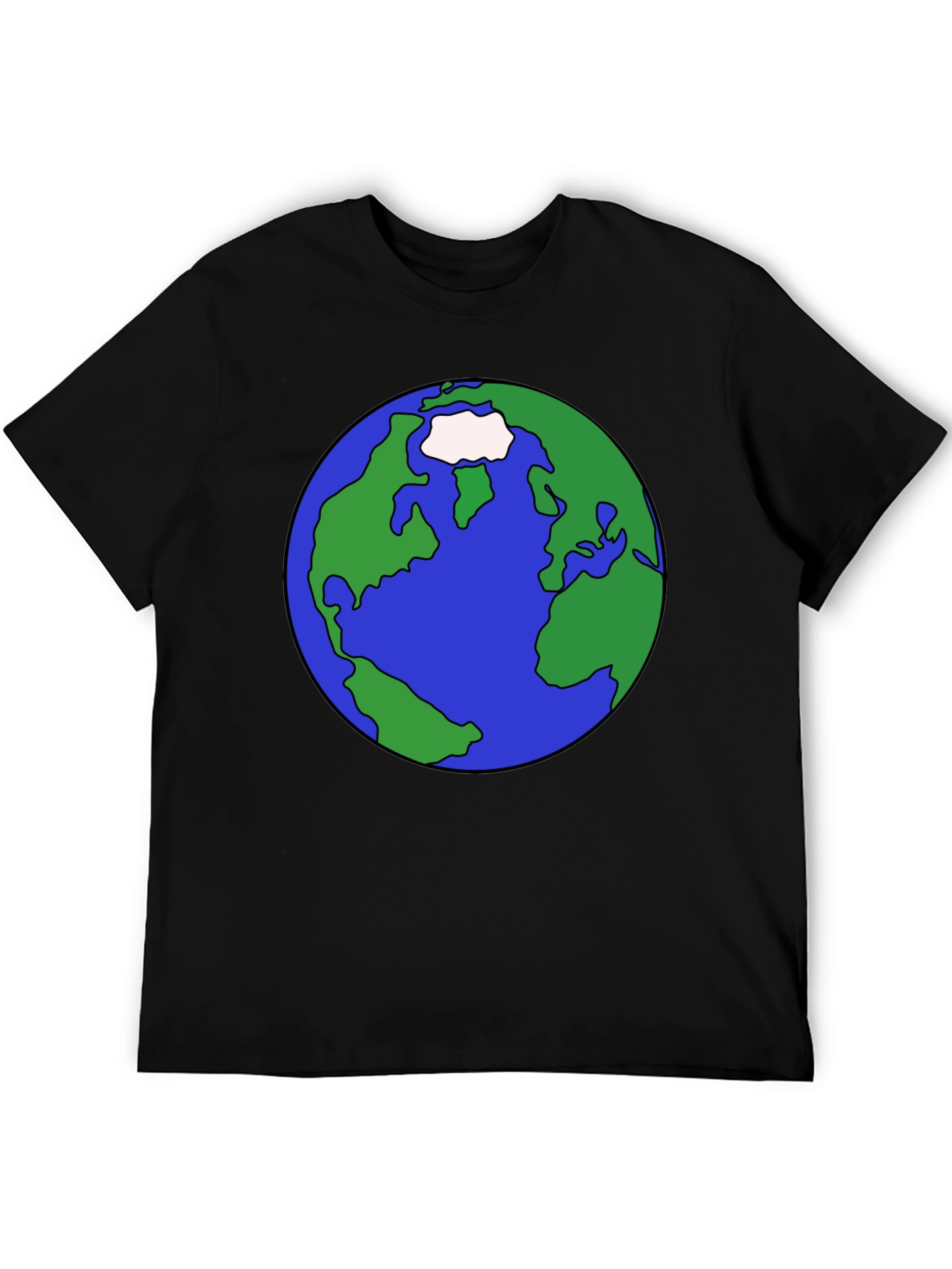 Earth Graphic Tee - Global Awareness Black T-Shirt