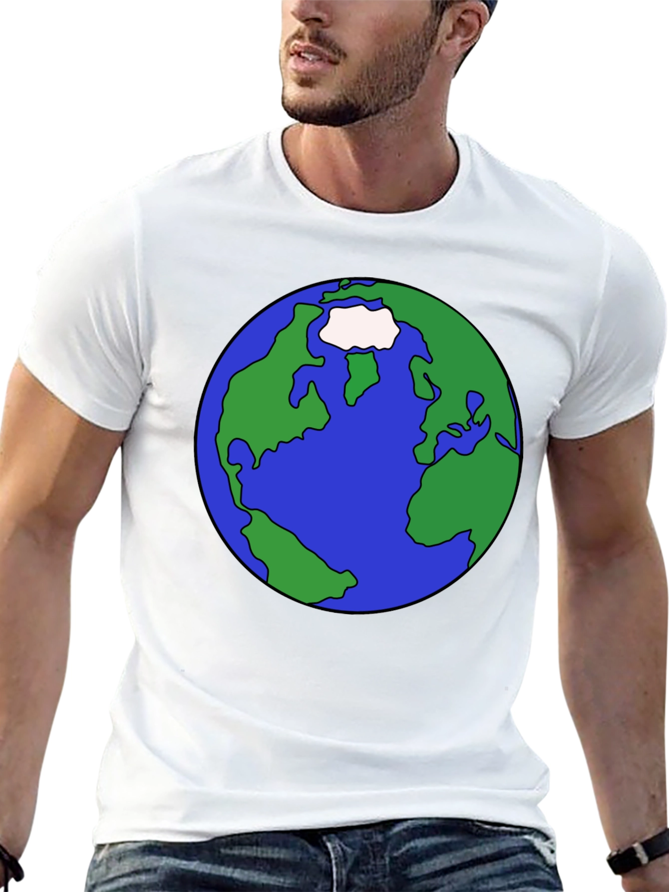 Earth Graphic Tee - Global Awareness Black T-Shirt