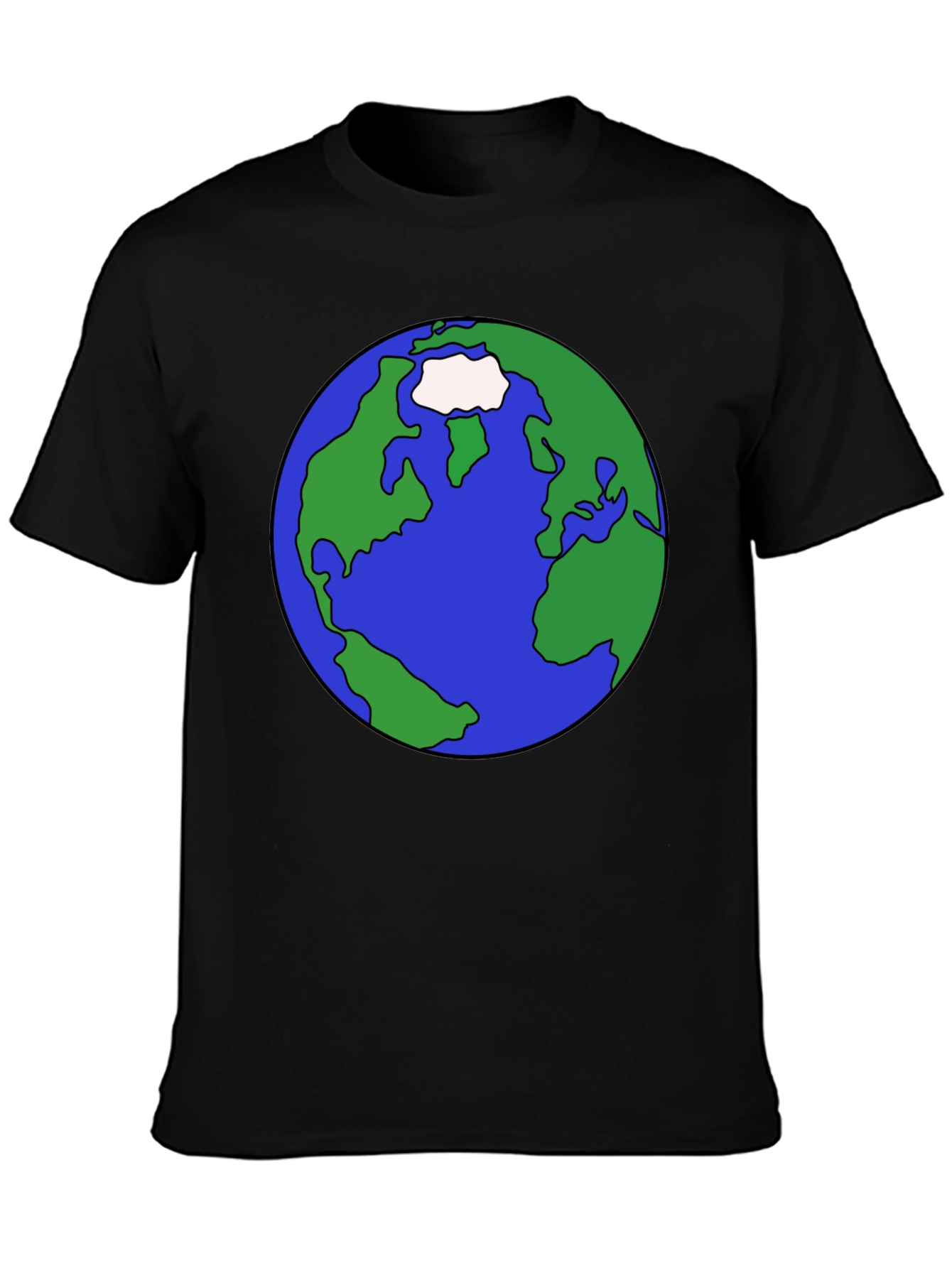 Earth Graphic Tee - Global Awareness Black T-Shirt