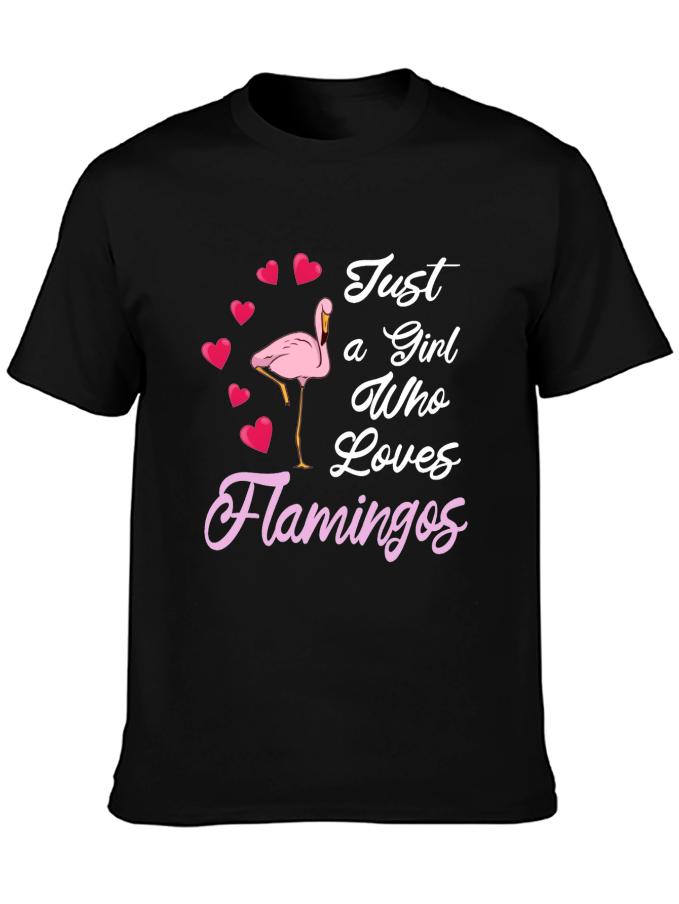 Just a Girl Who Loves Flamingos T-Shirt