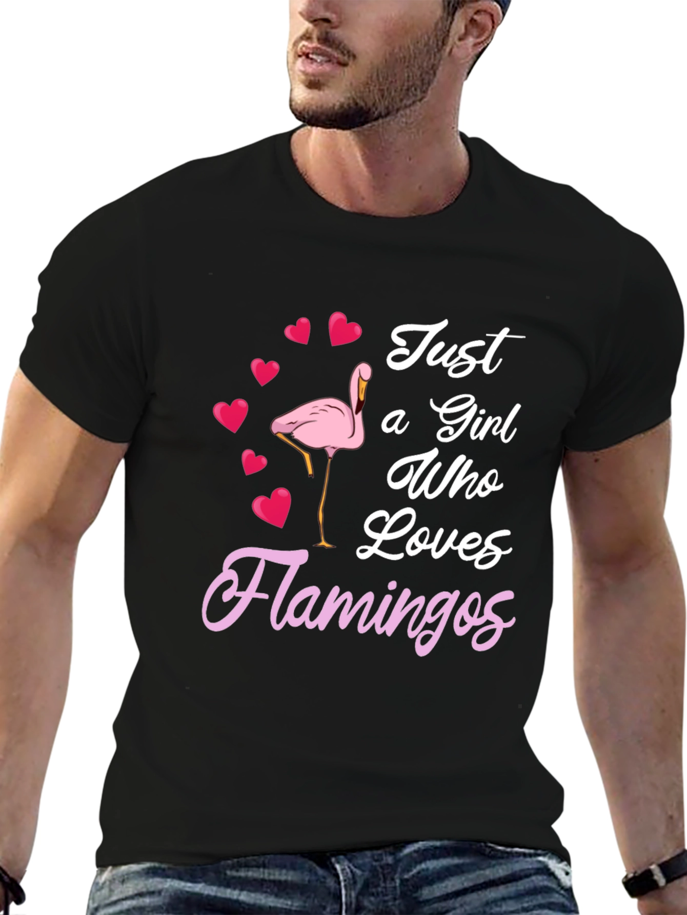 Just a Girl Who Loves Flamingos T-Shirt