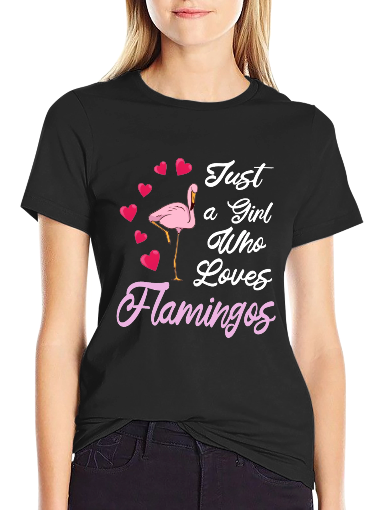 Just a Girl Who Loves Flamingos T-Shirt