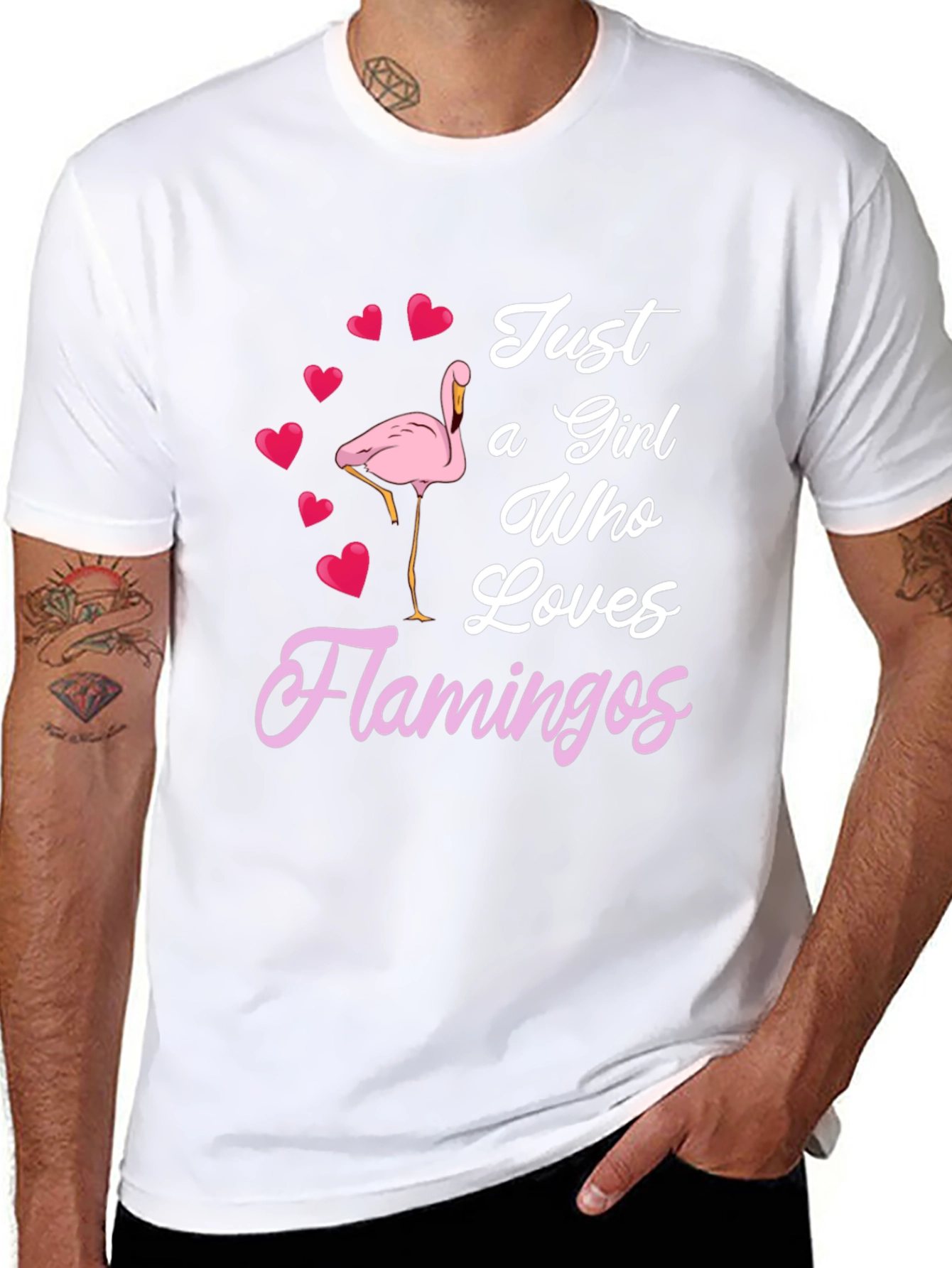 Just a Girl Who Loves Flamingos T-Shirt
