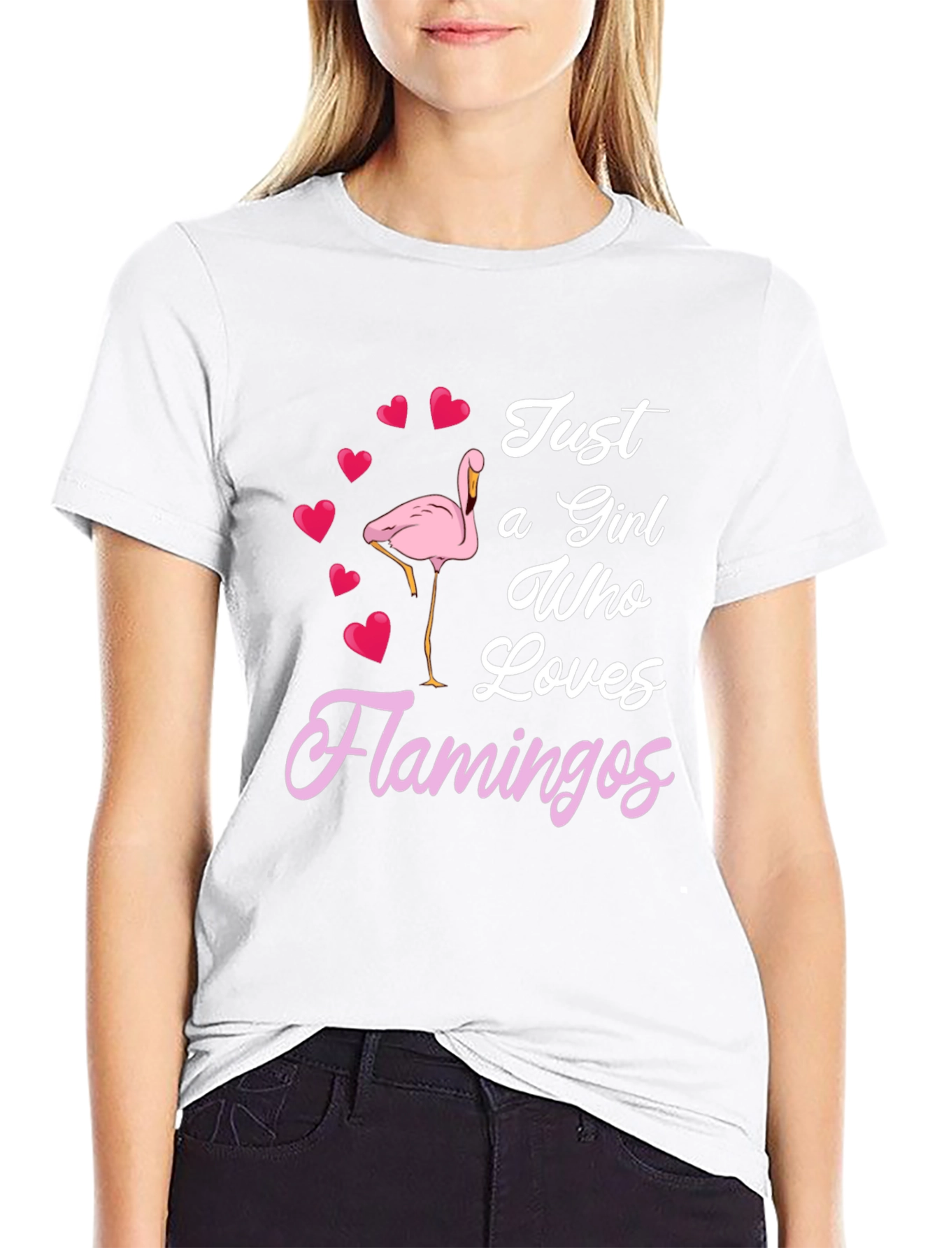 Just a Girl Who Loves Flamingos T-Shirt