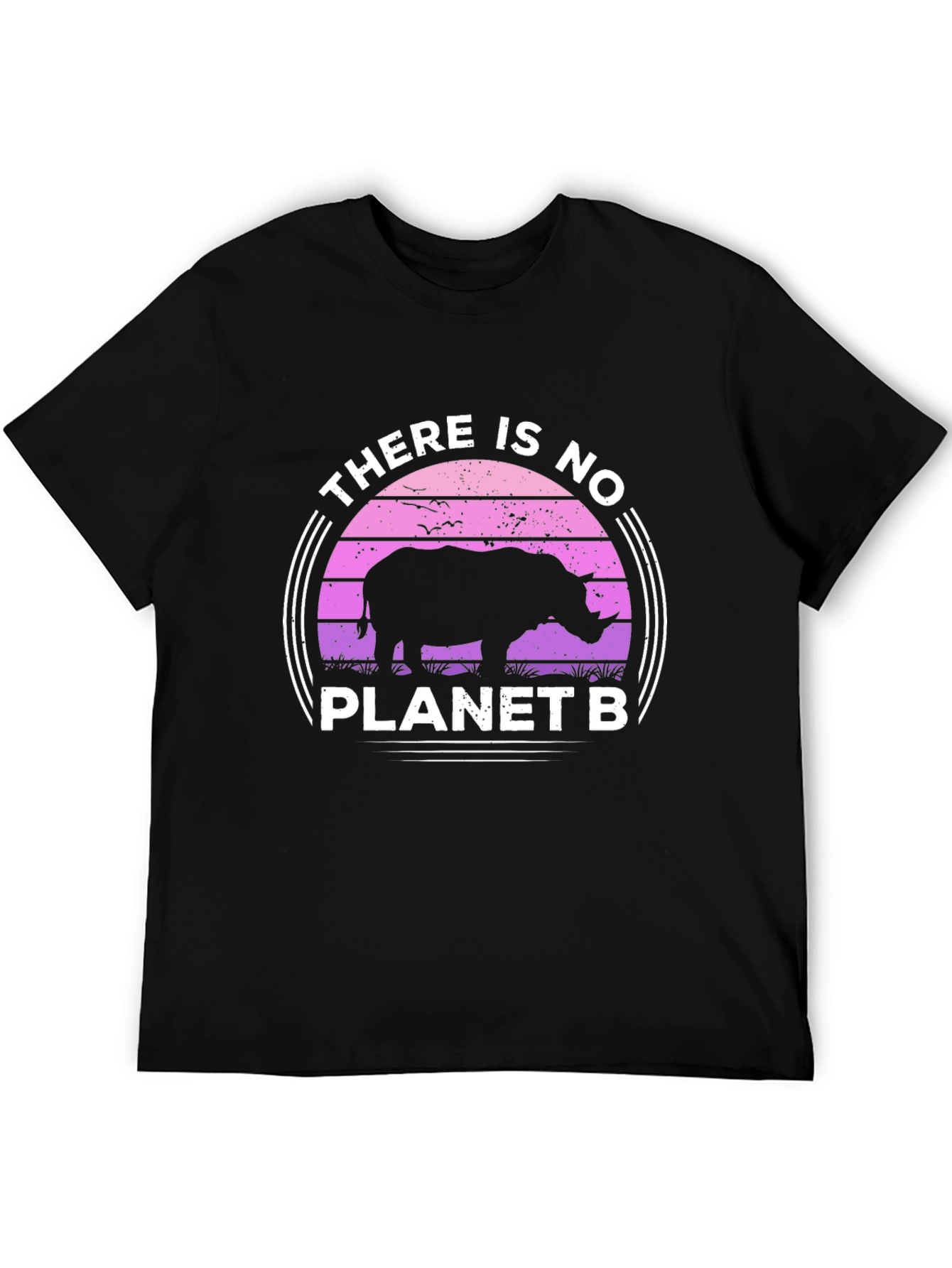 No Planet B Rhino Graphic Tee - Eco-Friendly Shirt