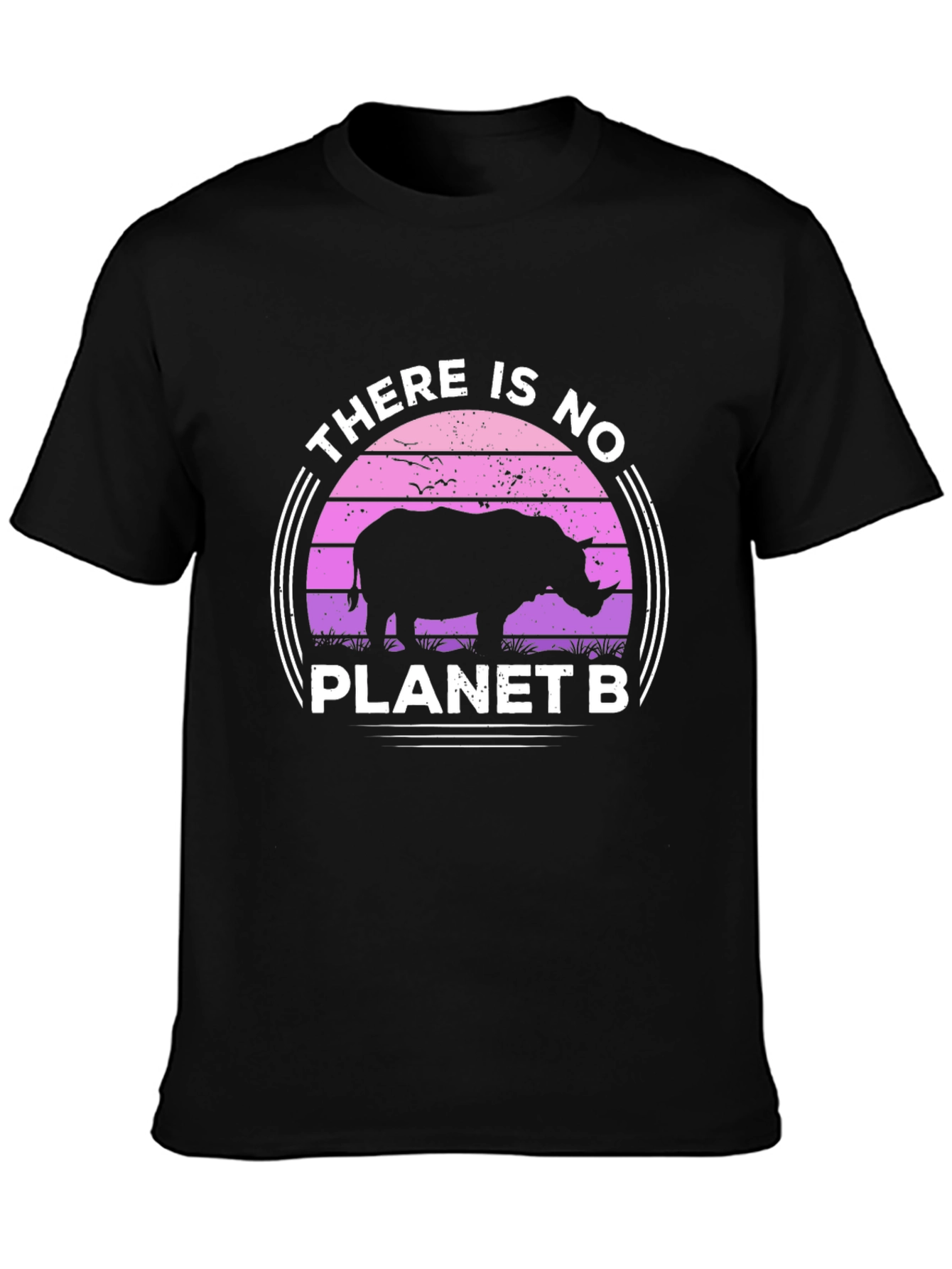No Planet B Rhino Graphic Tee - Eco-Friendly Shirt