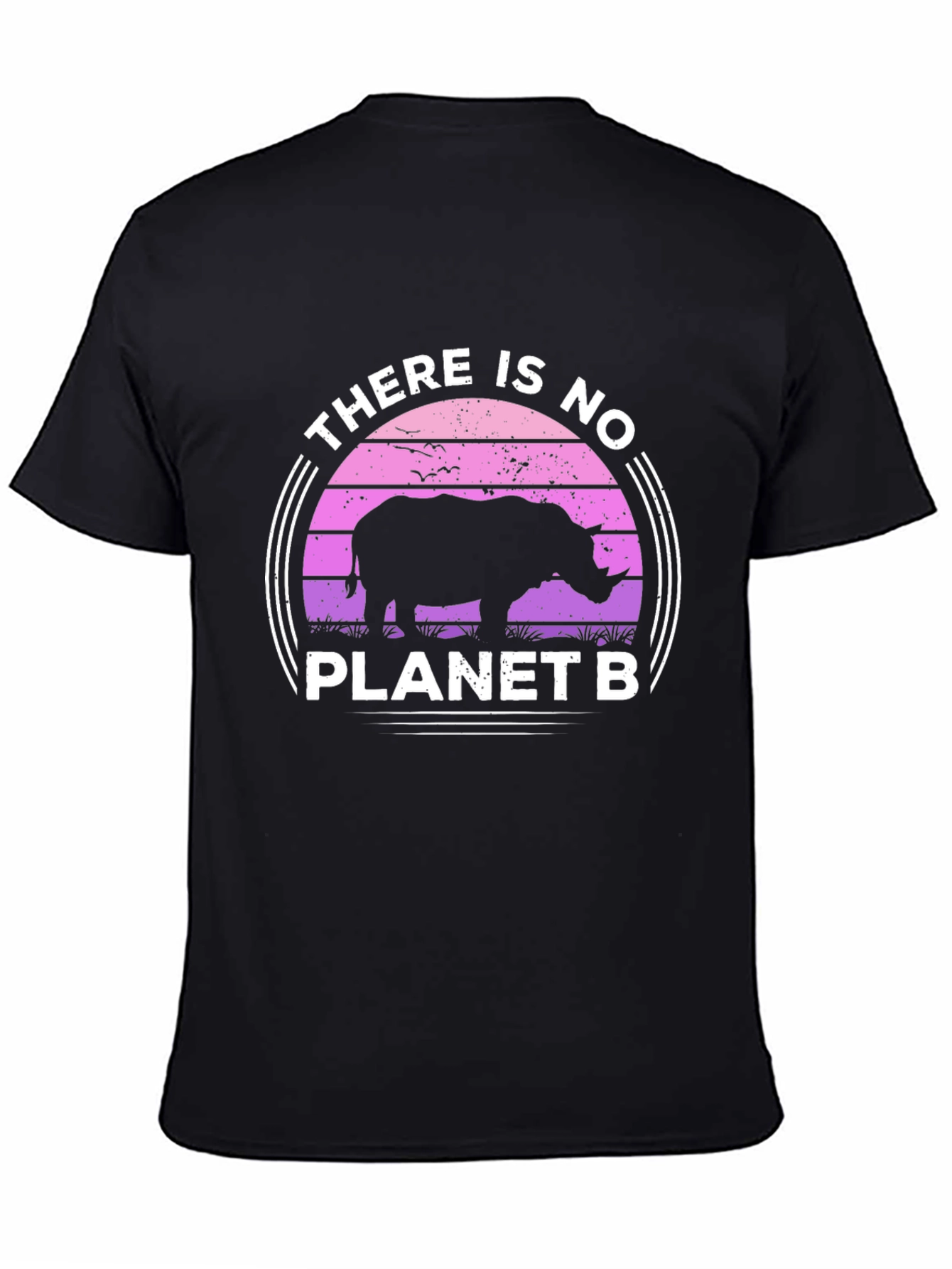 No Planet B Rhino Graphic Tee - Eco-Friendly Shirt
