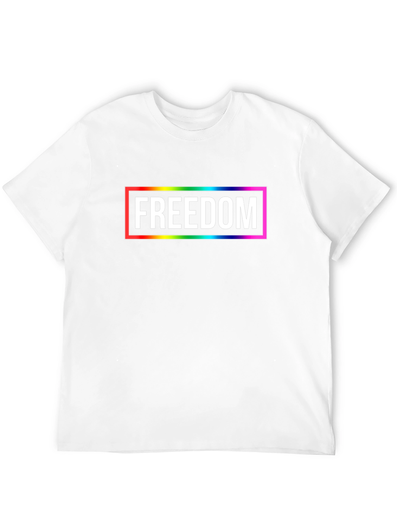 Freedom Rainbow Graphic Tee - Unisex T-Shirt