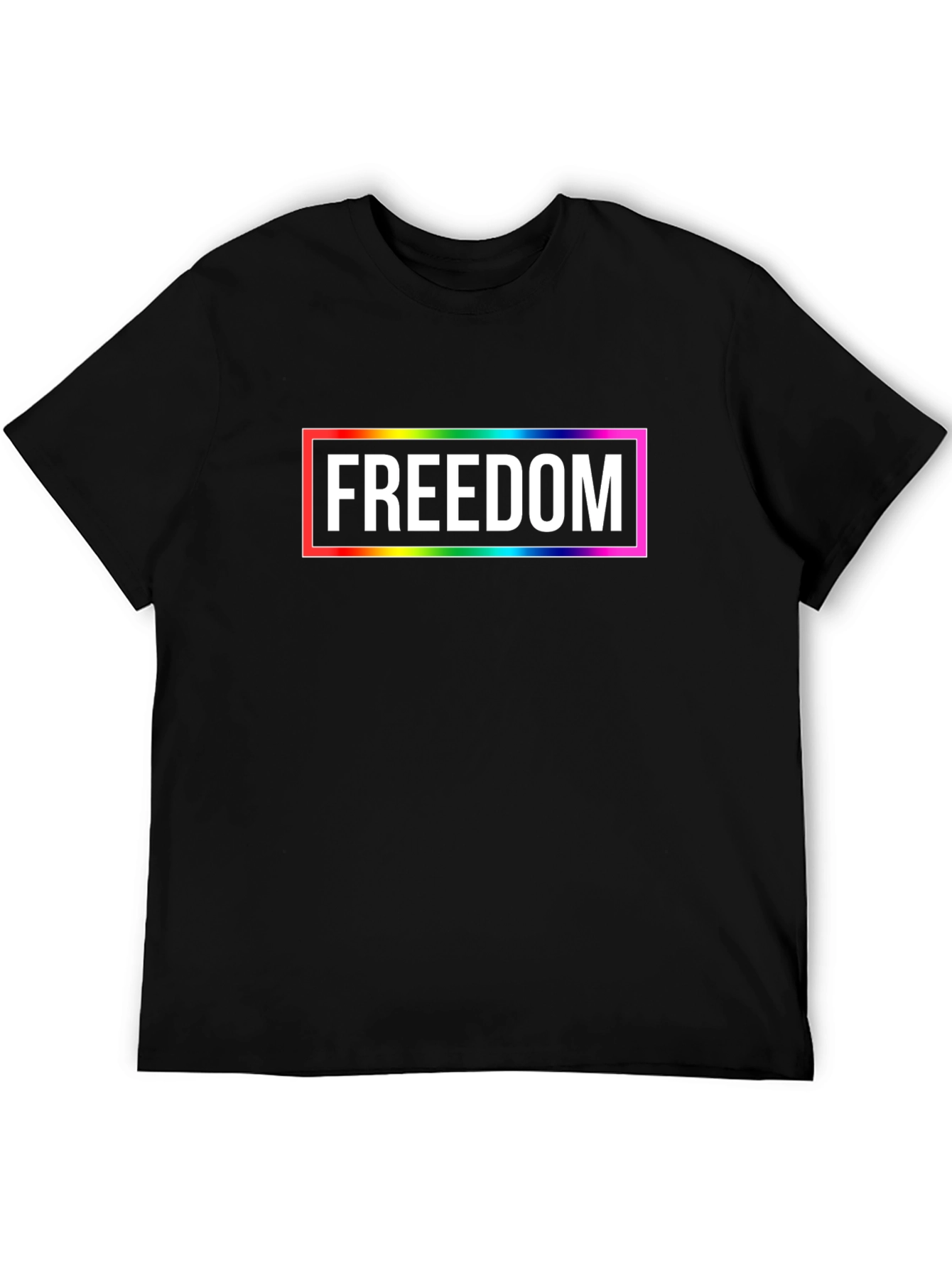 Freedom Rainbow Graphic Tee - Unisex T-Shirt