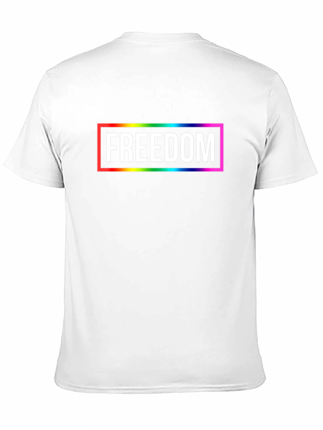Freedom Rainbow Graphic Tee - Unisex T-Shirt