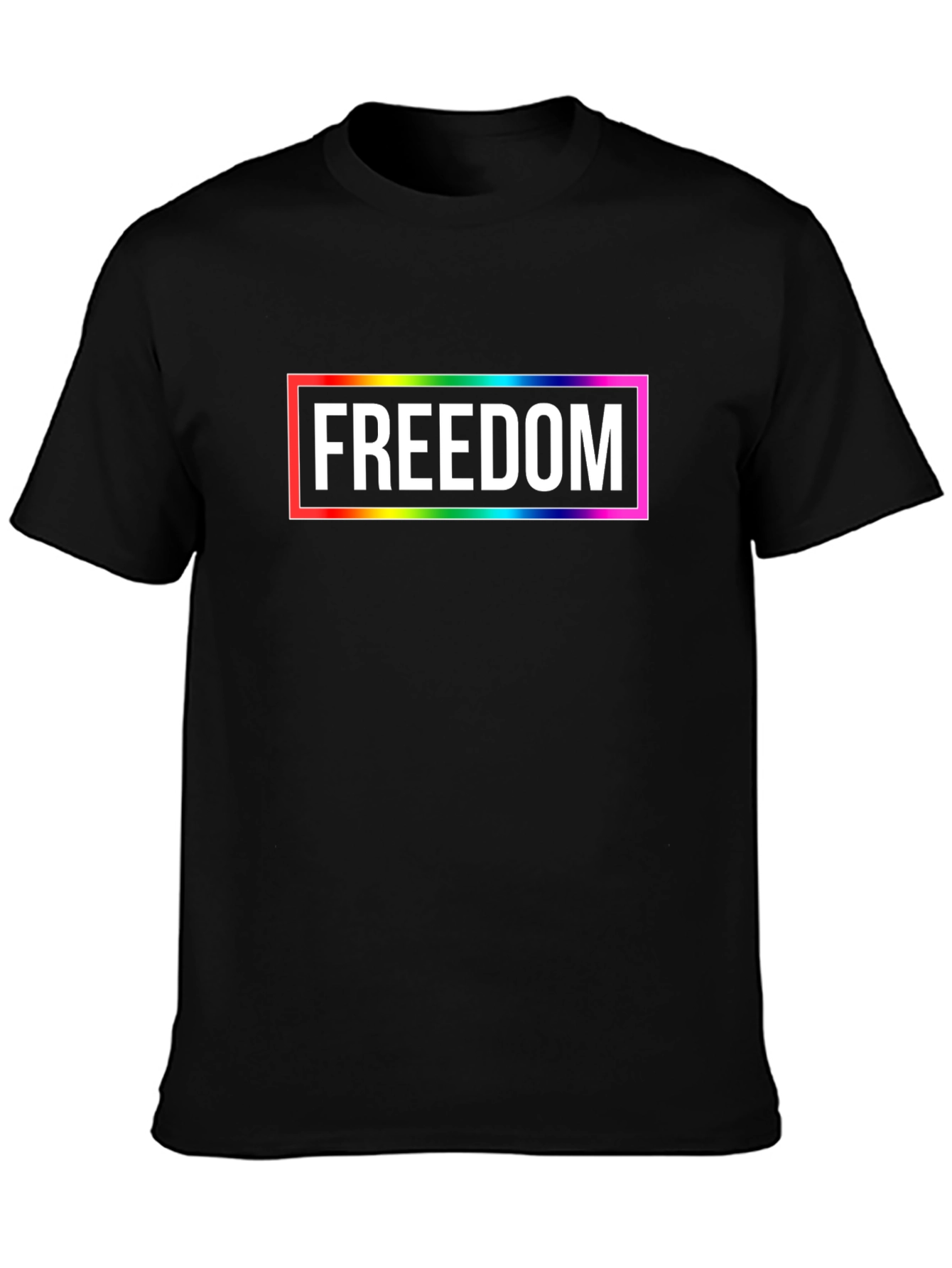Freedom Rainbow Graphic Tee - Unisex T-Shirt