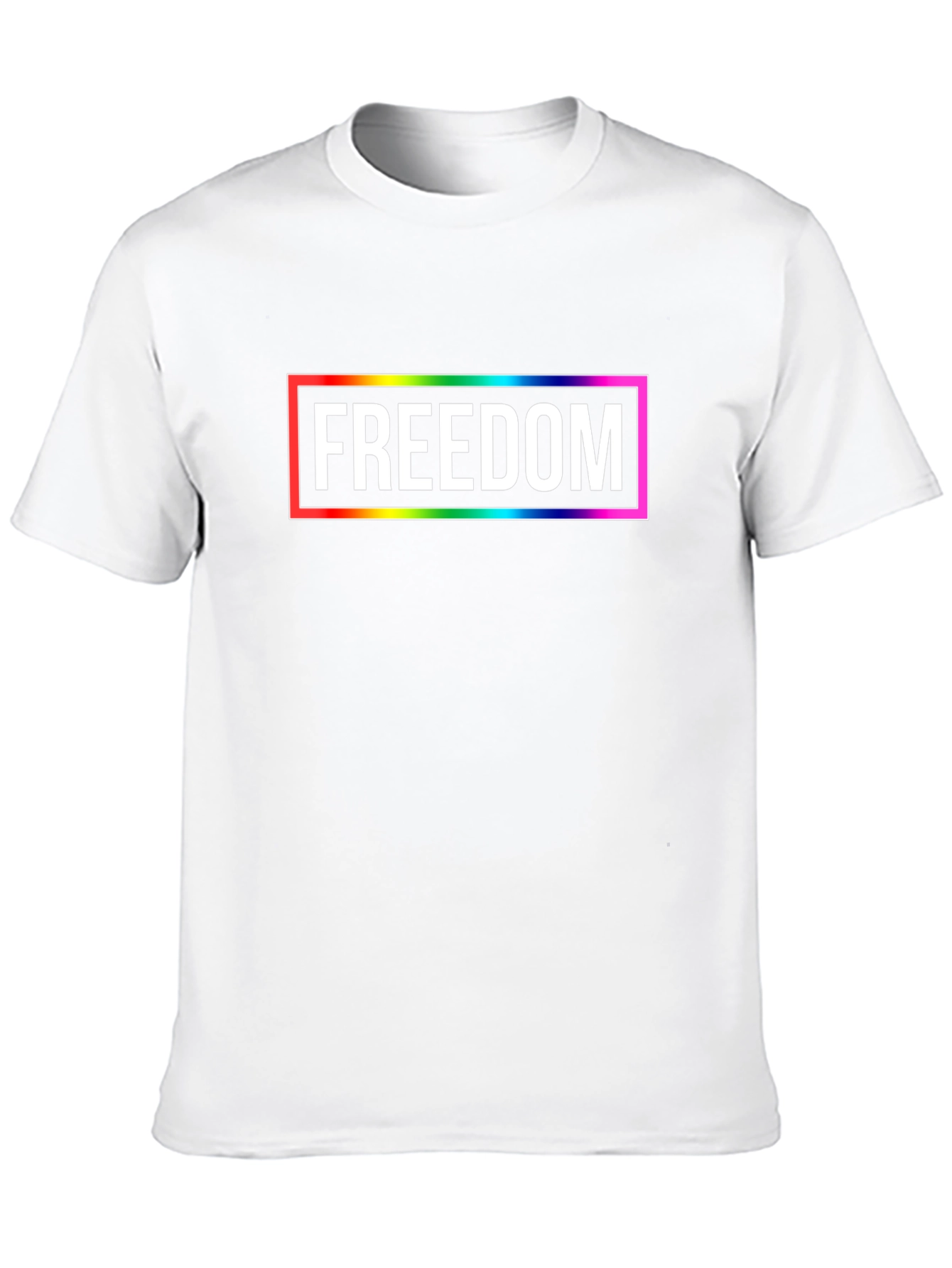 Freedom Rainbow Graphic Tee - Unisex T-Shirt