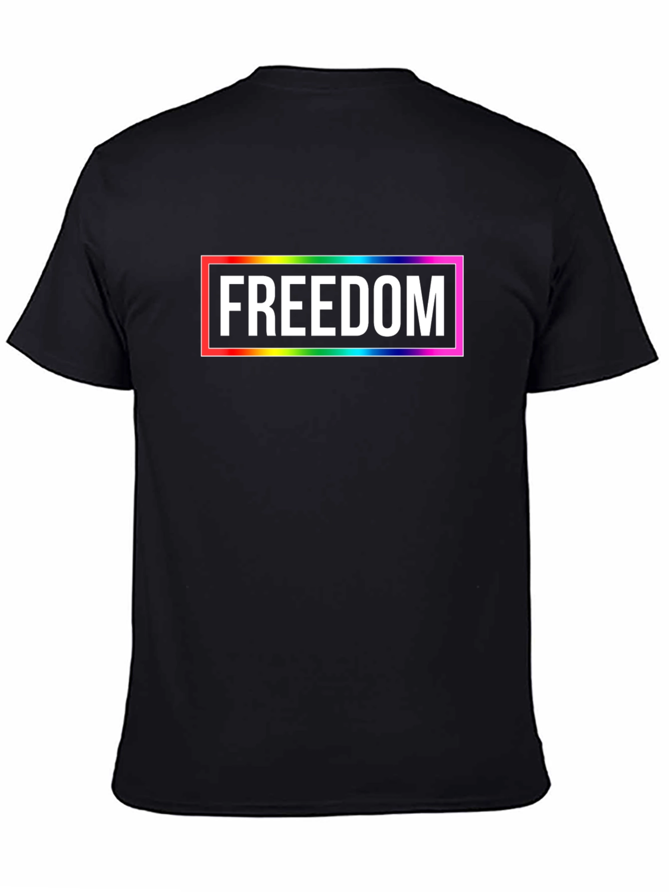 Freedom Rainbow Graphic Tee - Unisex T-Shirt