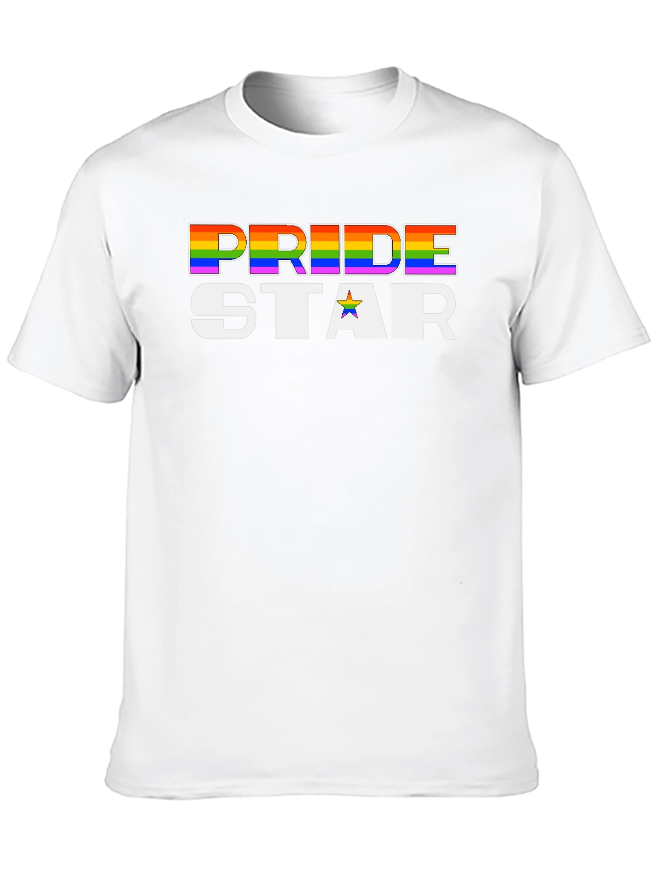 Pride Star Graphic T-Shirt - Black