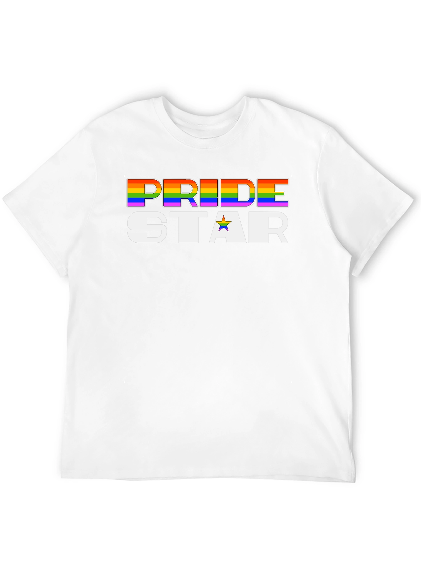 Pride Star Graphic T-Shirt - Black