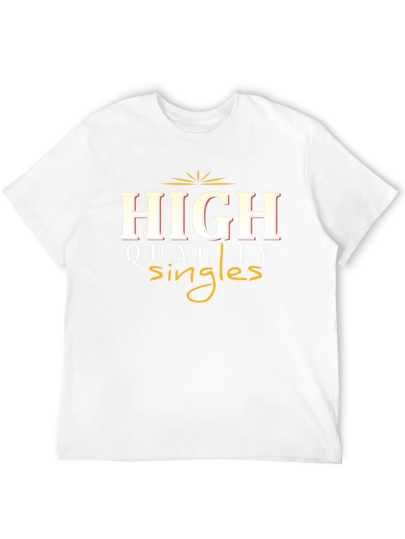 High Quality Singles Black Graphic Tee