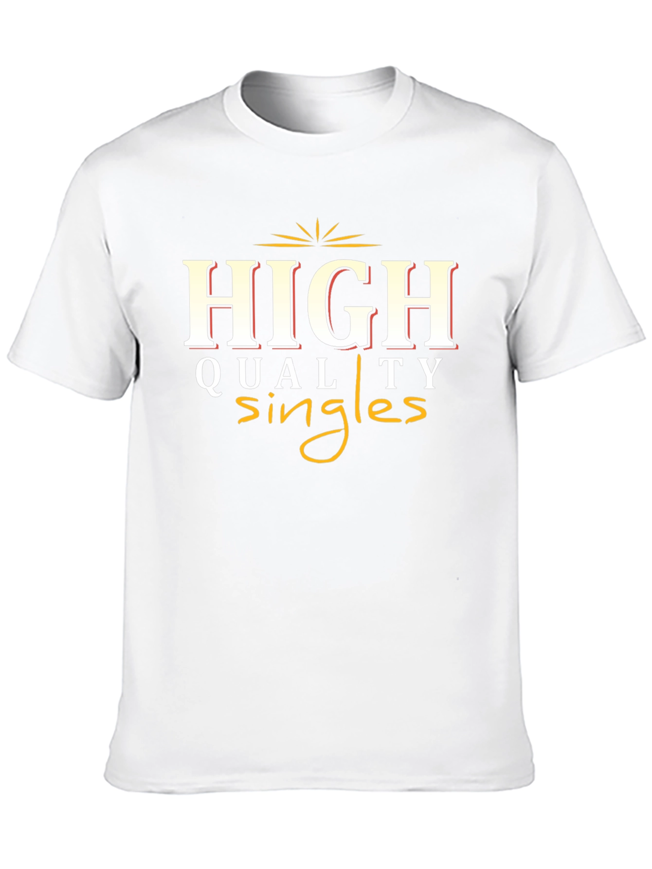 High Quality Singles Black Graphic Tee