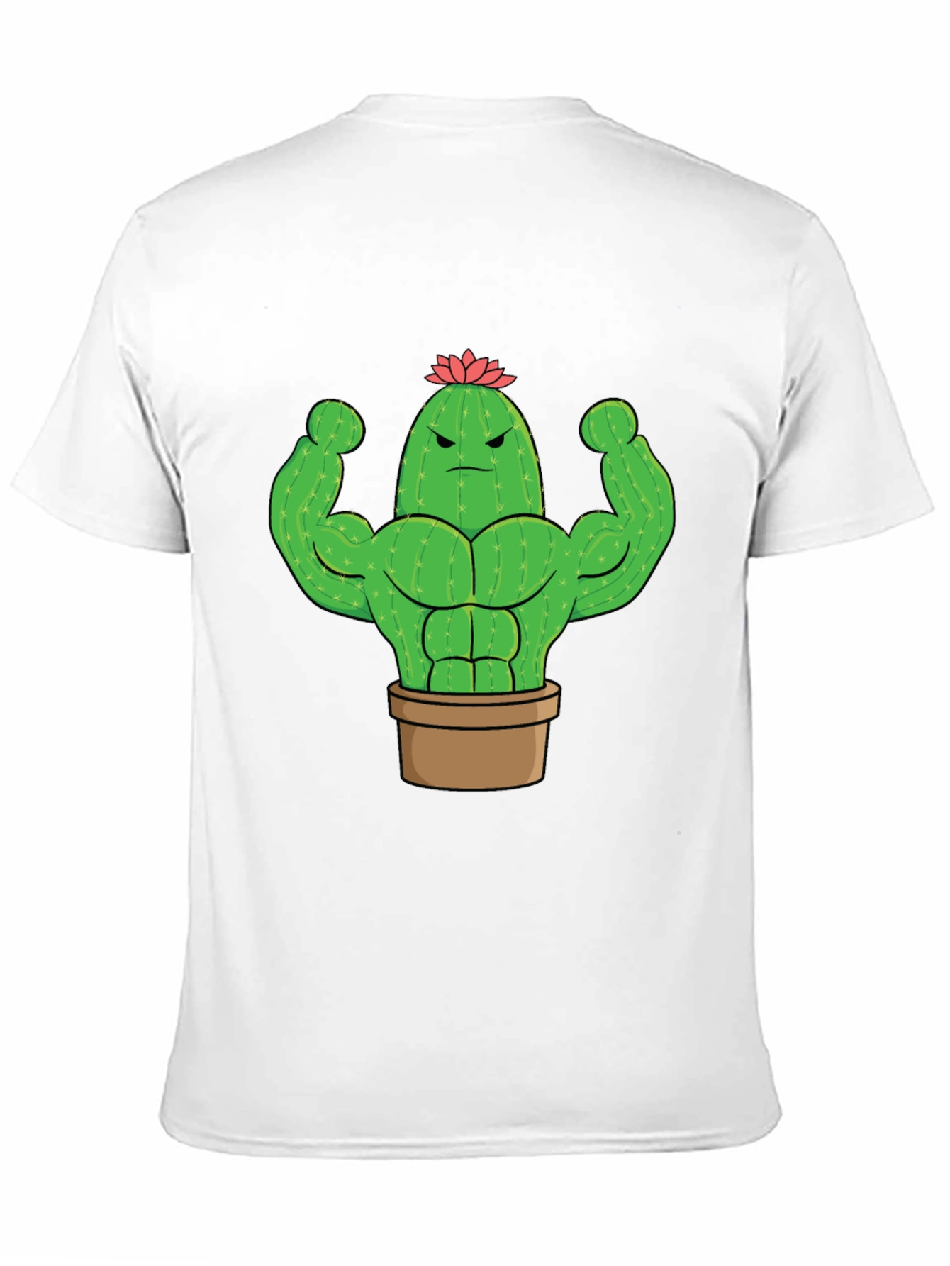 Buff Cactus Graphic Tee - Black Cotton T-Shirt