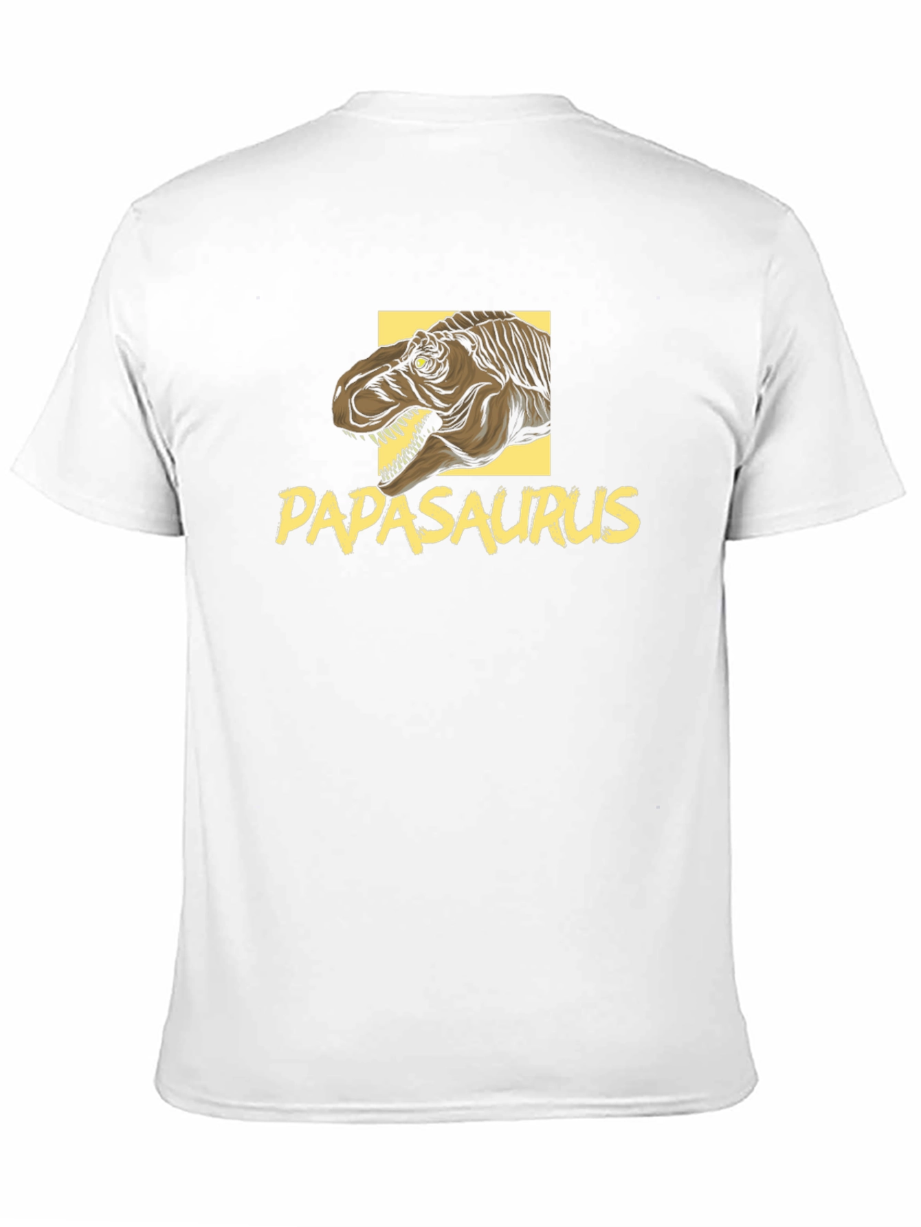 Papasaurus Dinosaur Graphic Black T-Shirt