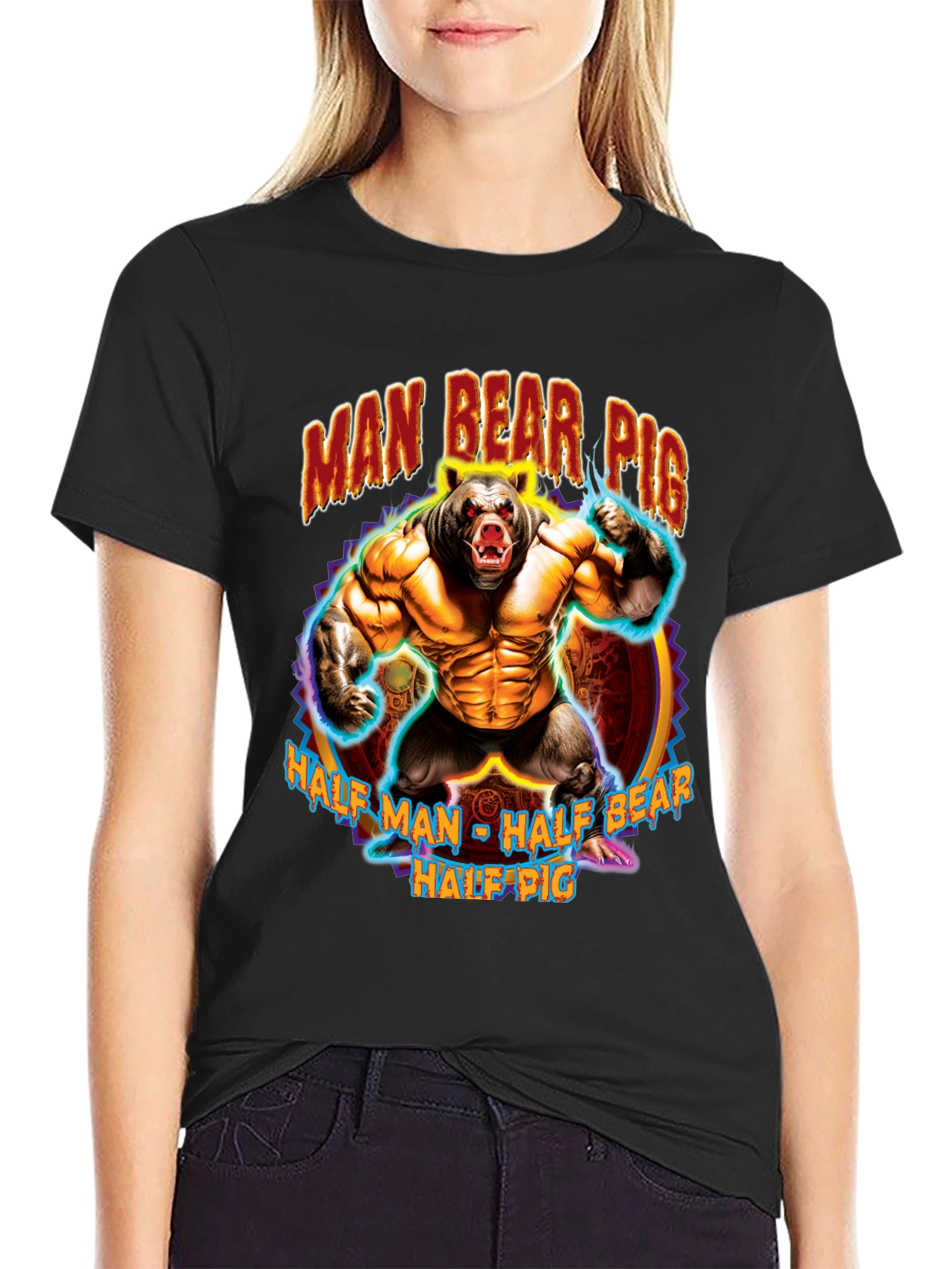Man Bear Pig Graphic T-Shirt