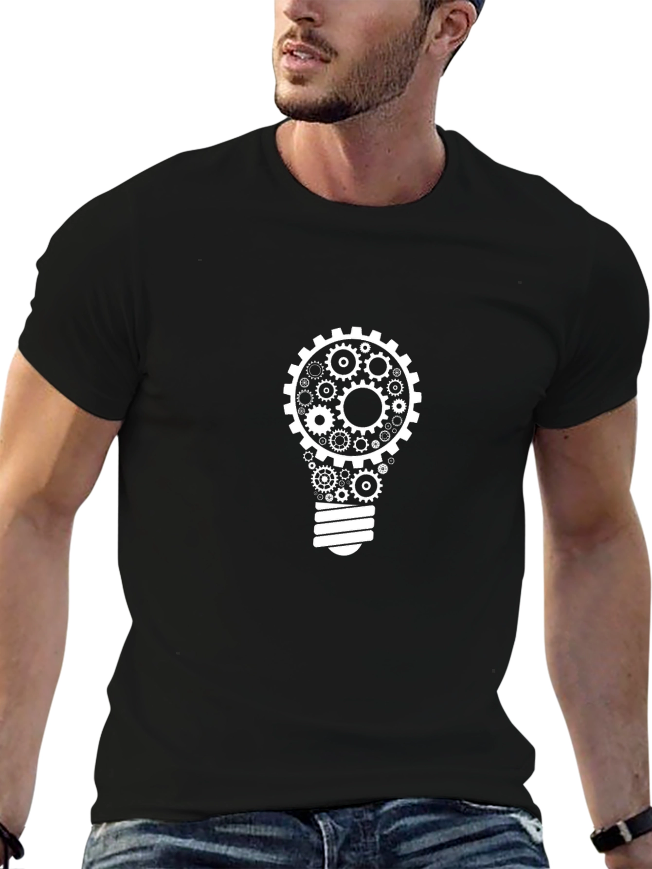 Gear Bulb T-Shirt - Innovative Idea Tee