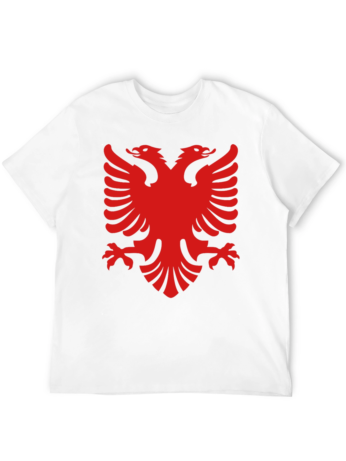 Albanian Eagle Graphic Tee - Black Cotton T-Shirt