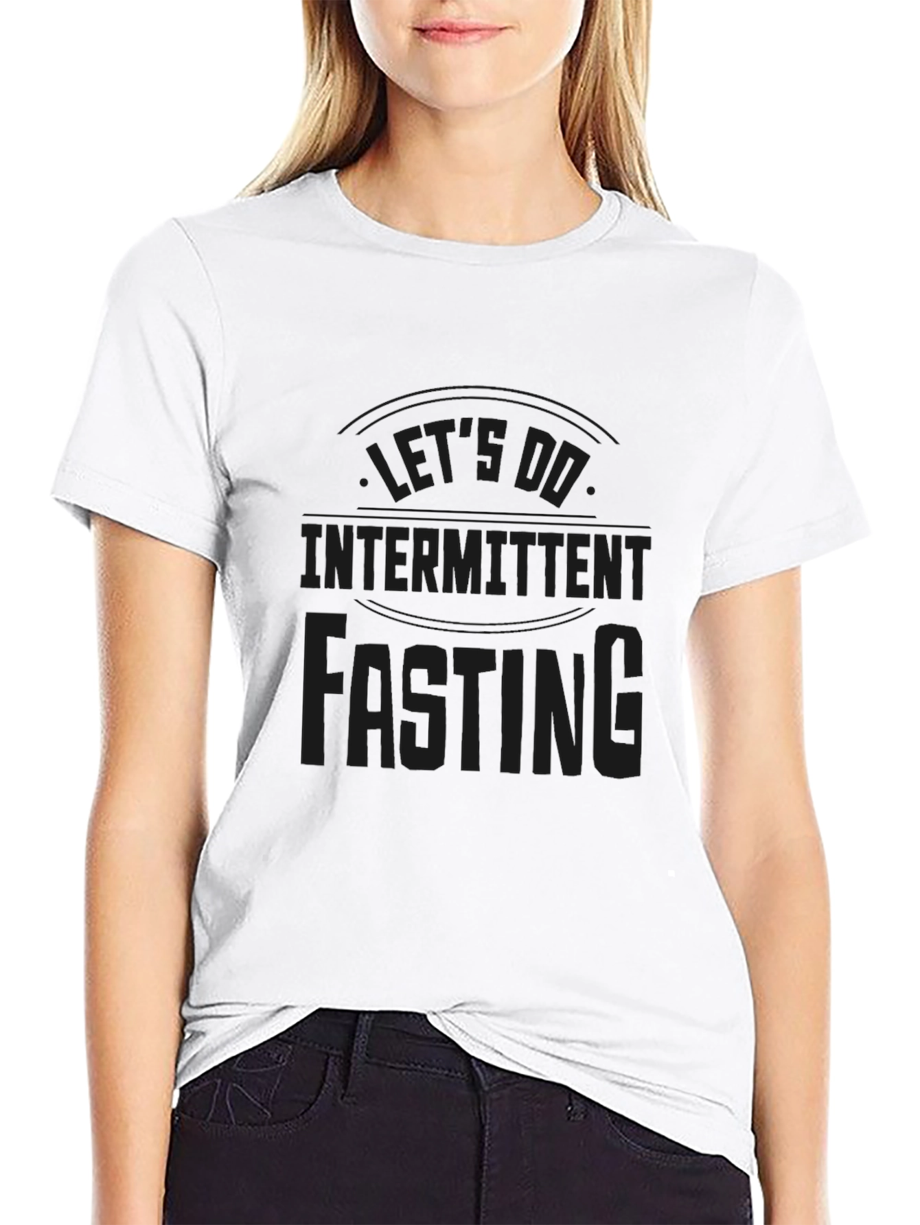 Lets Do Intermittent Fasting Black T-Shirt