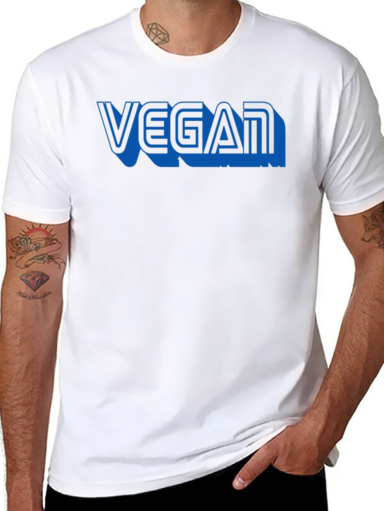 Vegan Graphic Tee - Black
