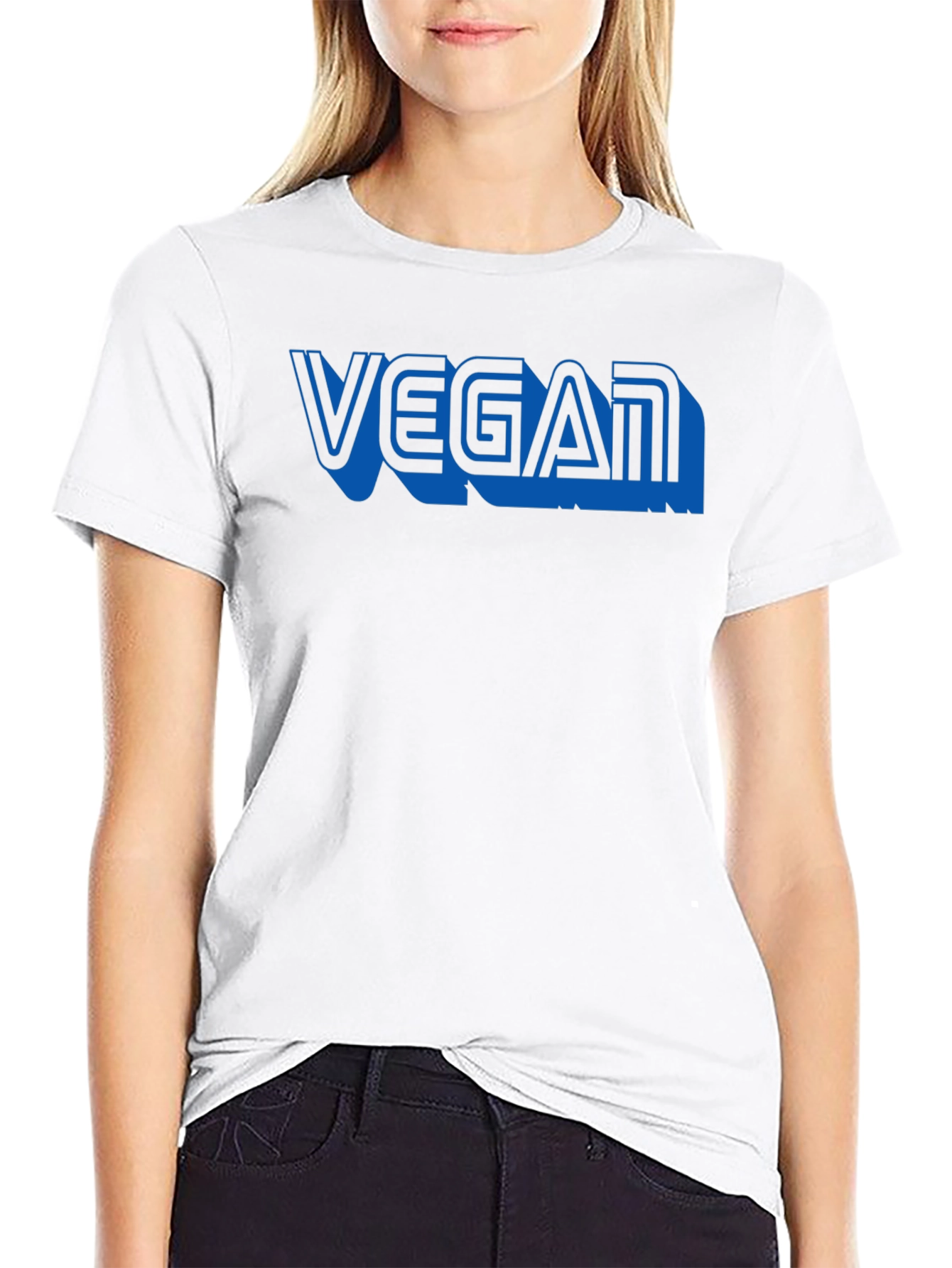 Vegan Graphic Tee - Black