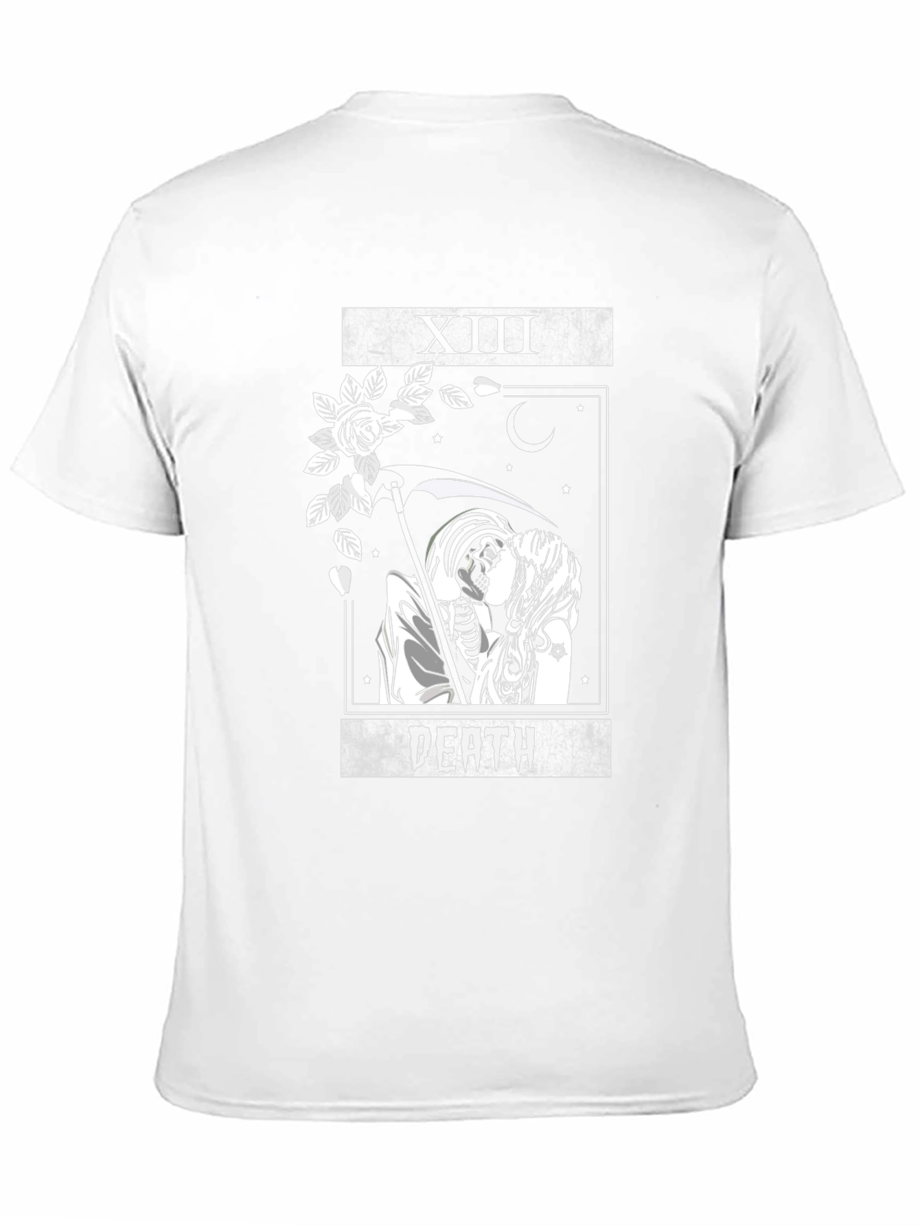 Death Tarot Card Graphic T-Shirt - Gothic Aesthetic Tee