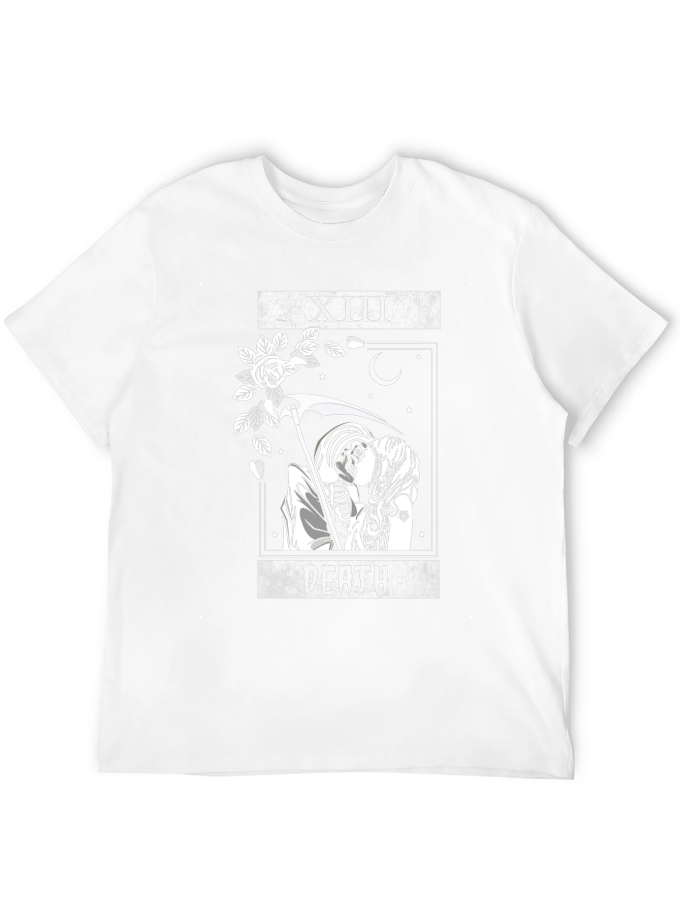 Death Tarot Card Graphic T-Shirt - Gothic Aesthetic Tee