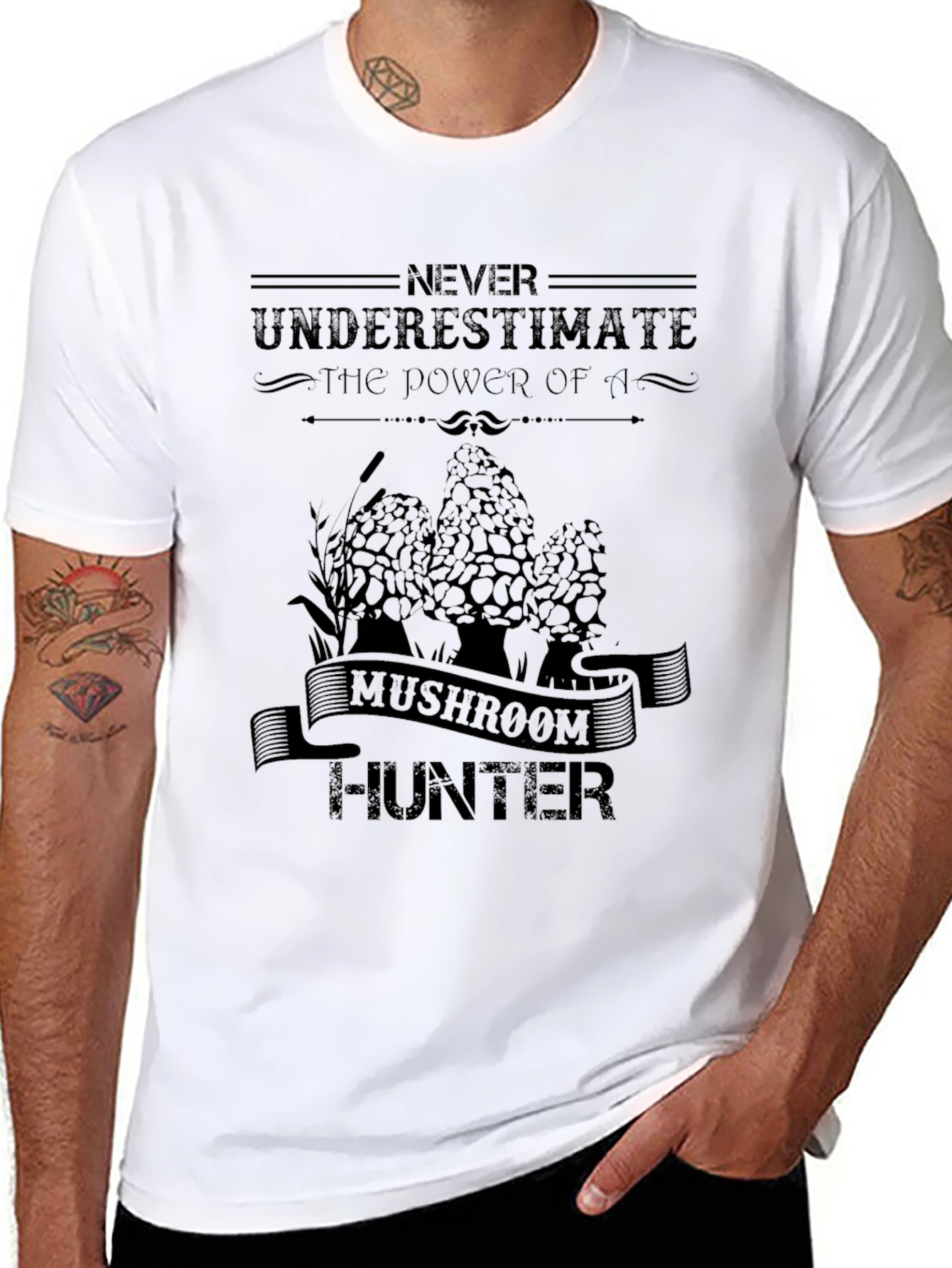 Mushroom Hunter Tee - Never Underestimate the Power