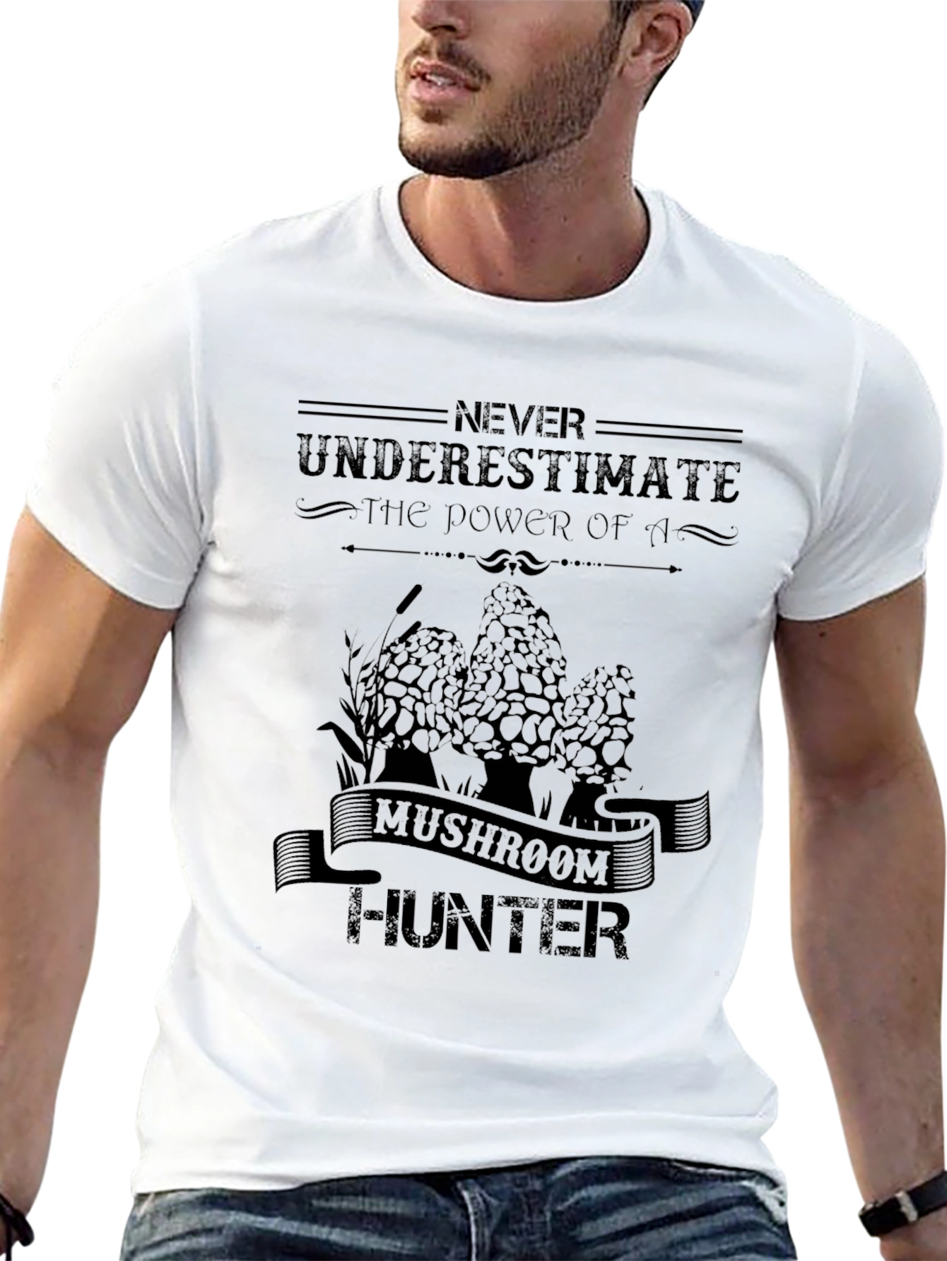 Mushroom Hunter Tee - Never Underestimate the Power