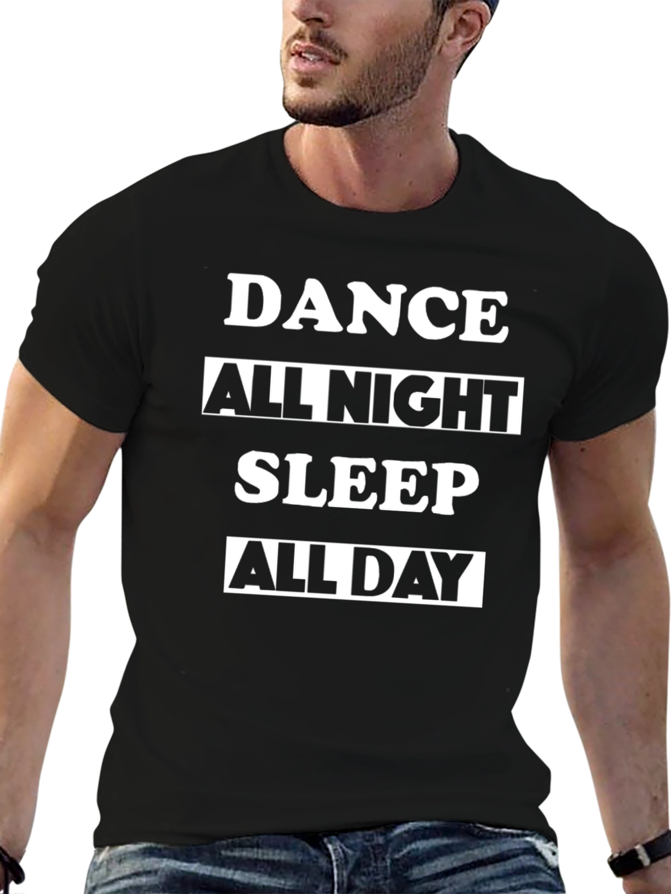 Dance All Night Sleep All Day Graphic Tee