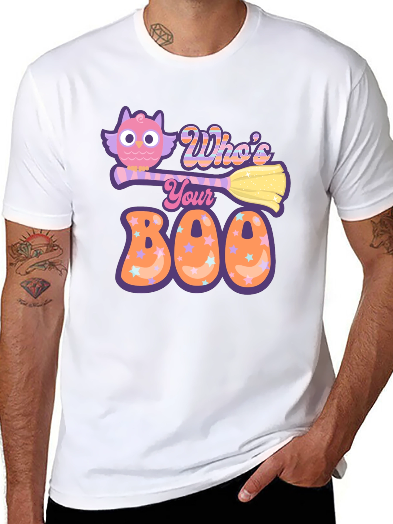 Whos Your Boo? Halloween Owl T-Shirt