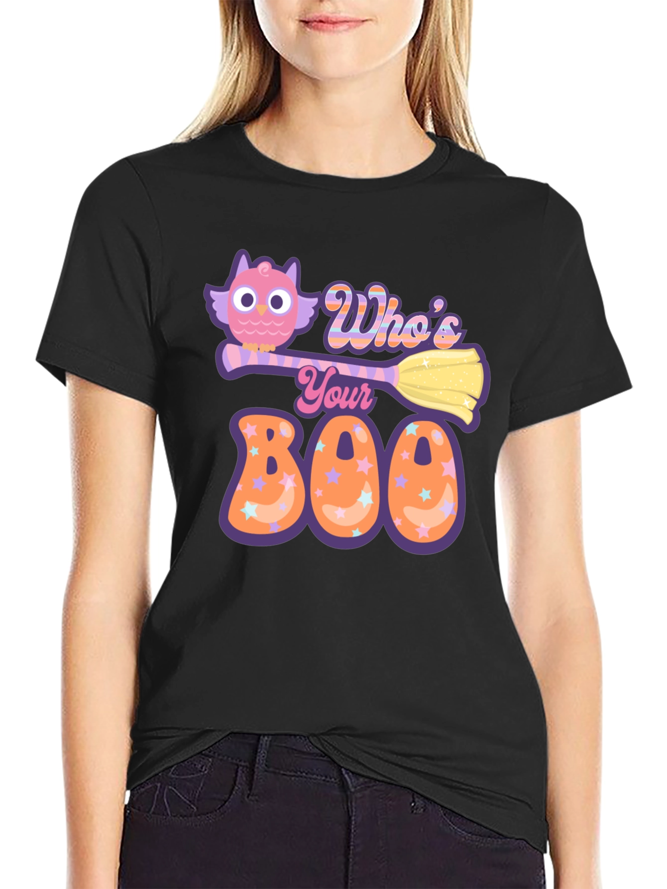 Whos Your Boo? Halloween Owl T-Shirt