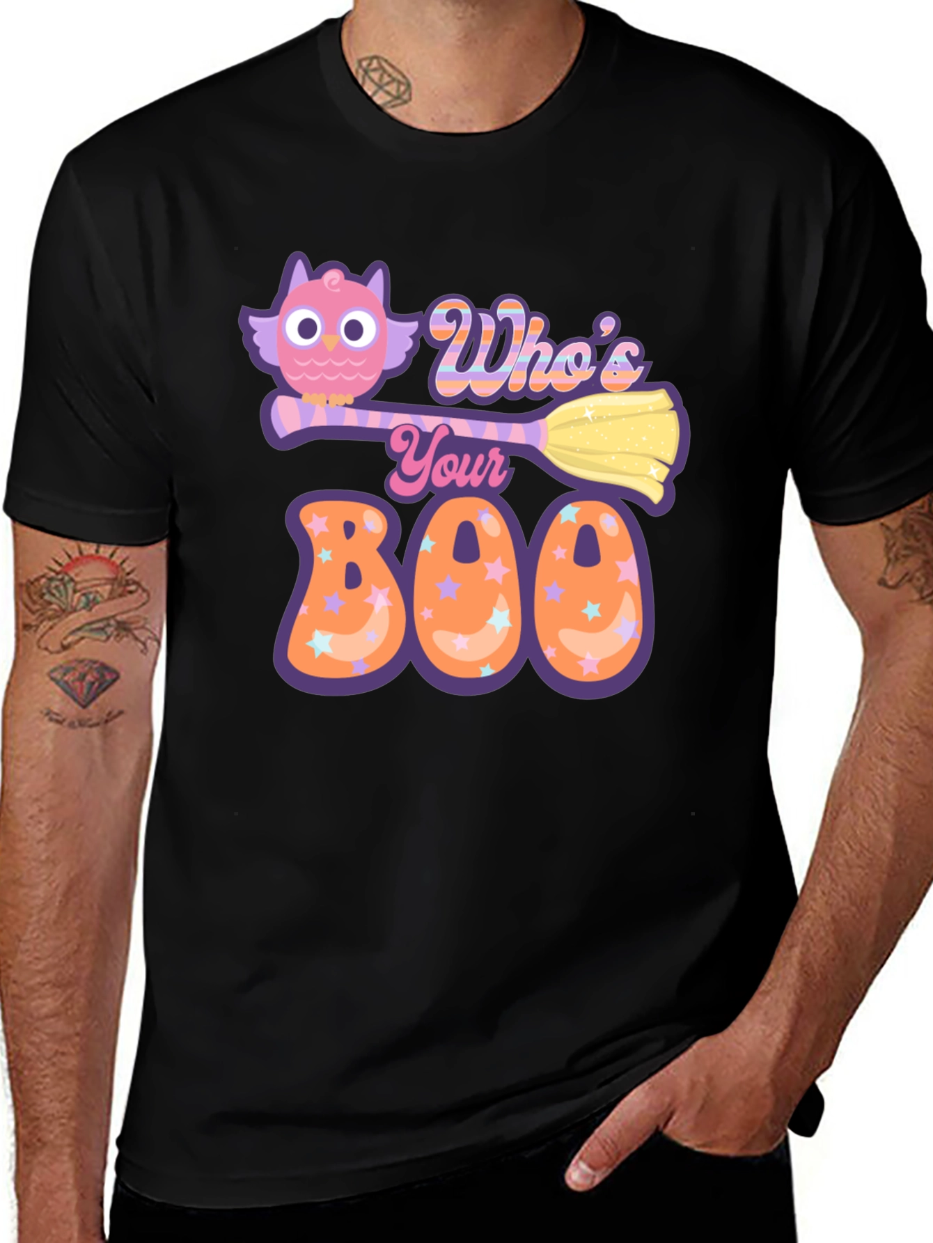 Whos Your Boo? Halloween Owl T-Shirt