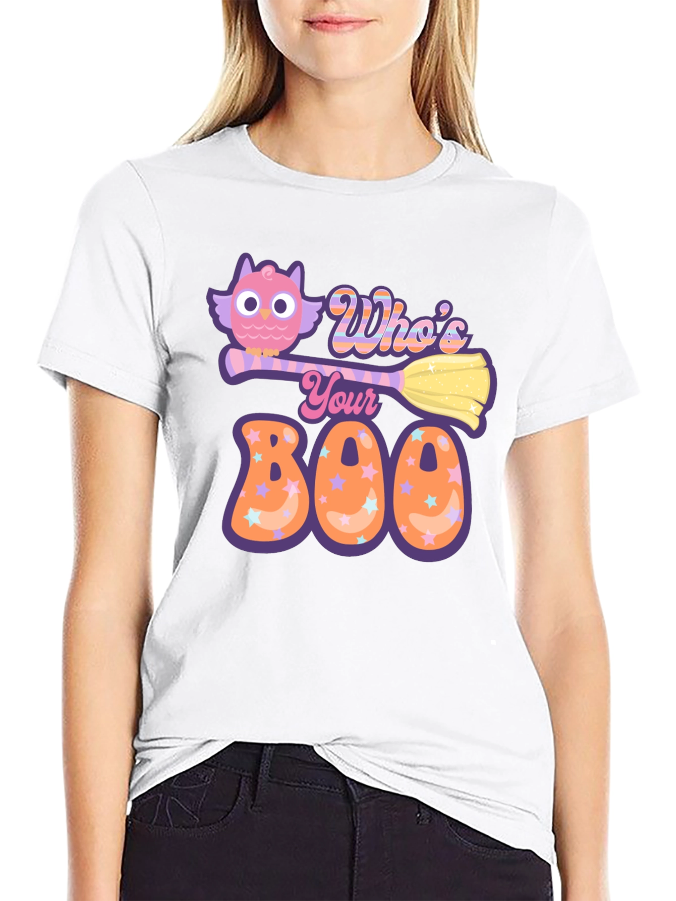 Whos Your Boo? Halloween Owl T-Shirt