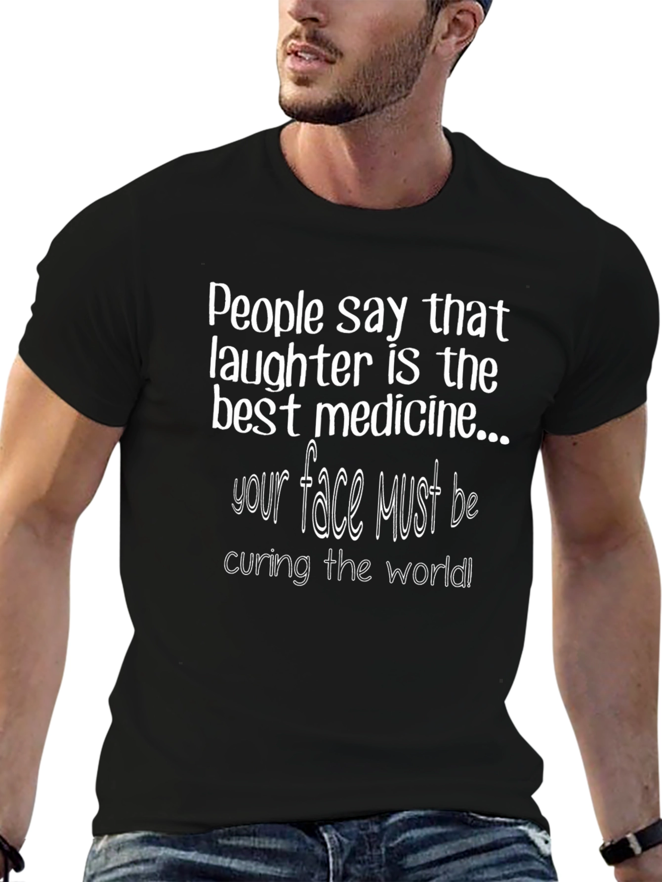 Humorous Graphic T-Shirt: Laughter is the Best Medicine