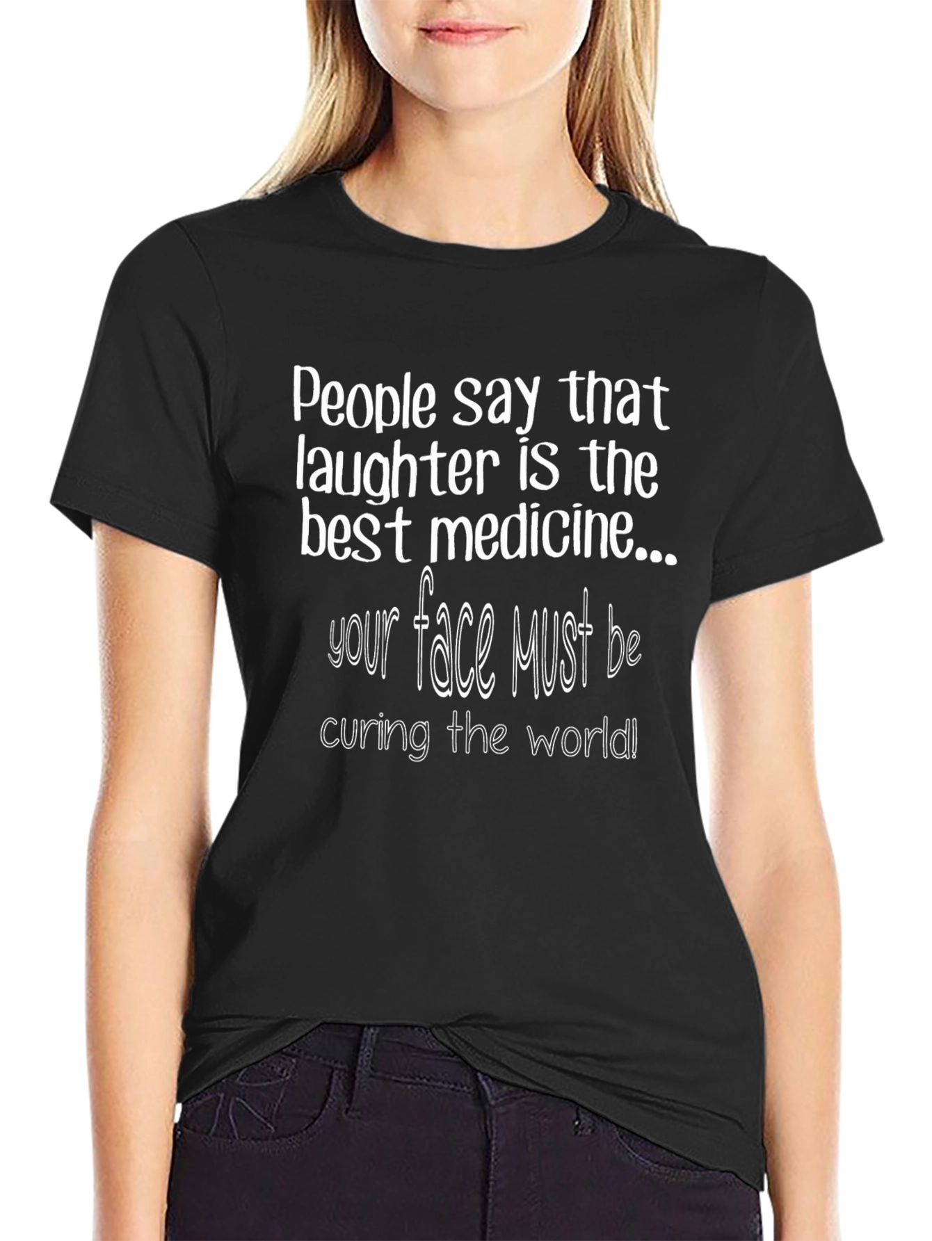 Humorous Graphic T-Shirt: Laughter is the Best Medicine