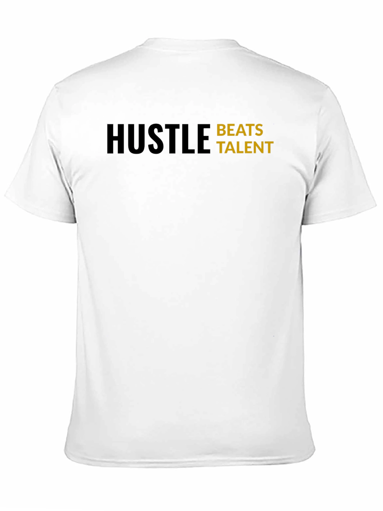 Hustle Beats Talent T-Shirt - Motivational Black Tee