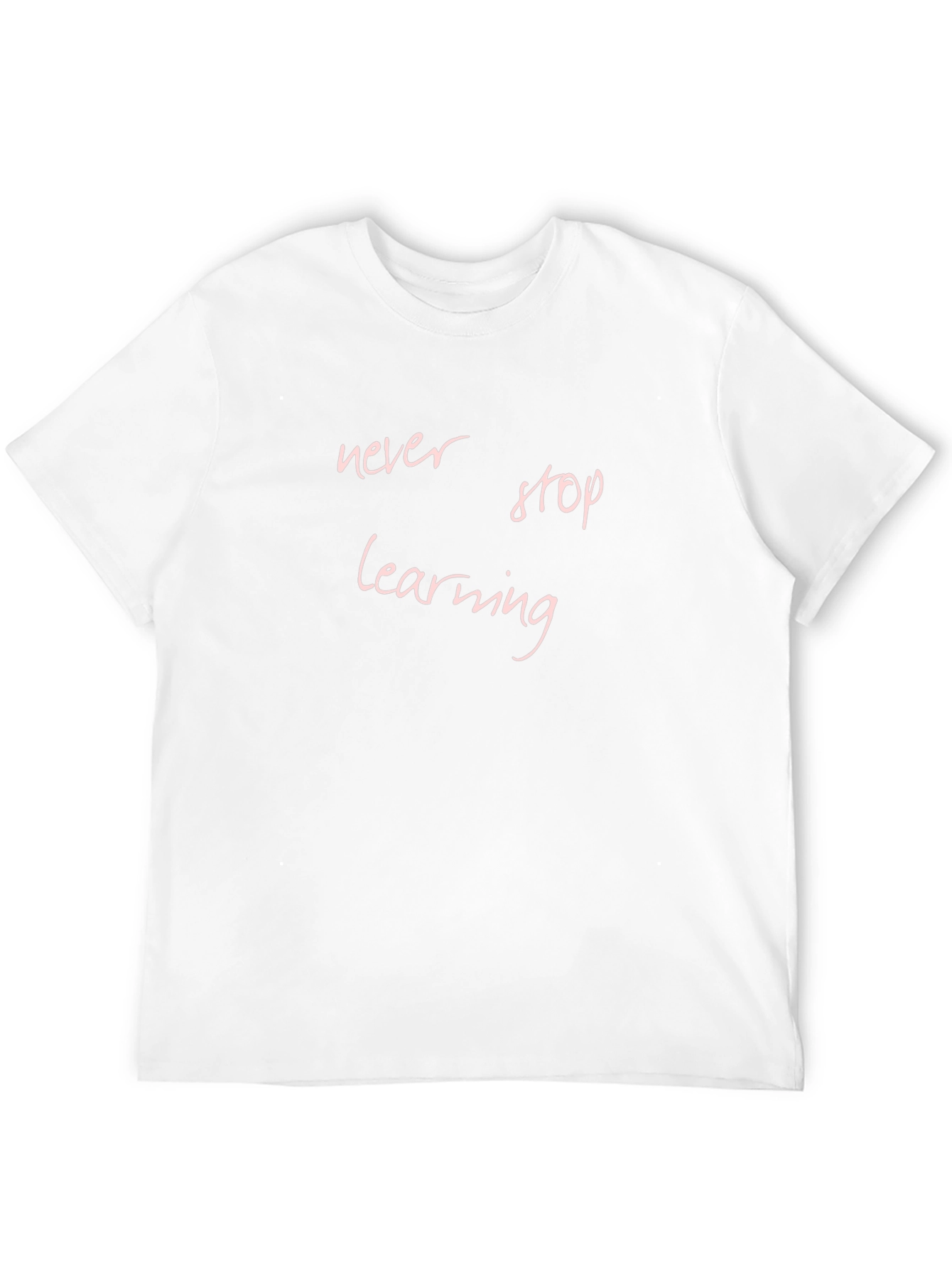 Never Stop Learning Black T-Shirt