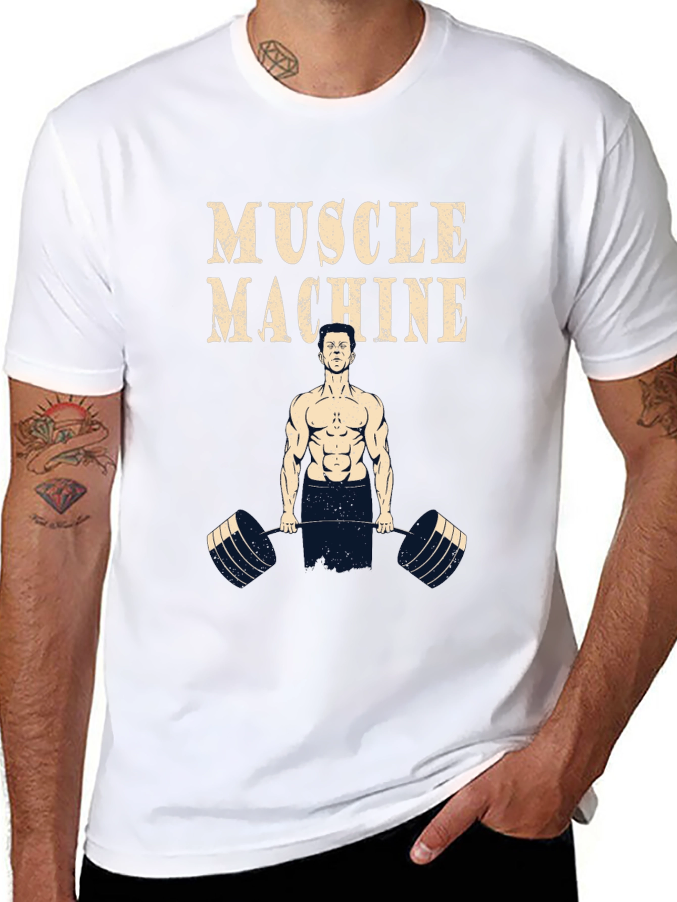 Muscle Machine Graphic T-Shirt - Gym Workout Tee
